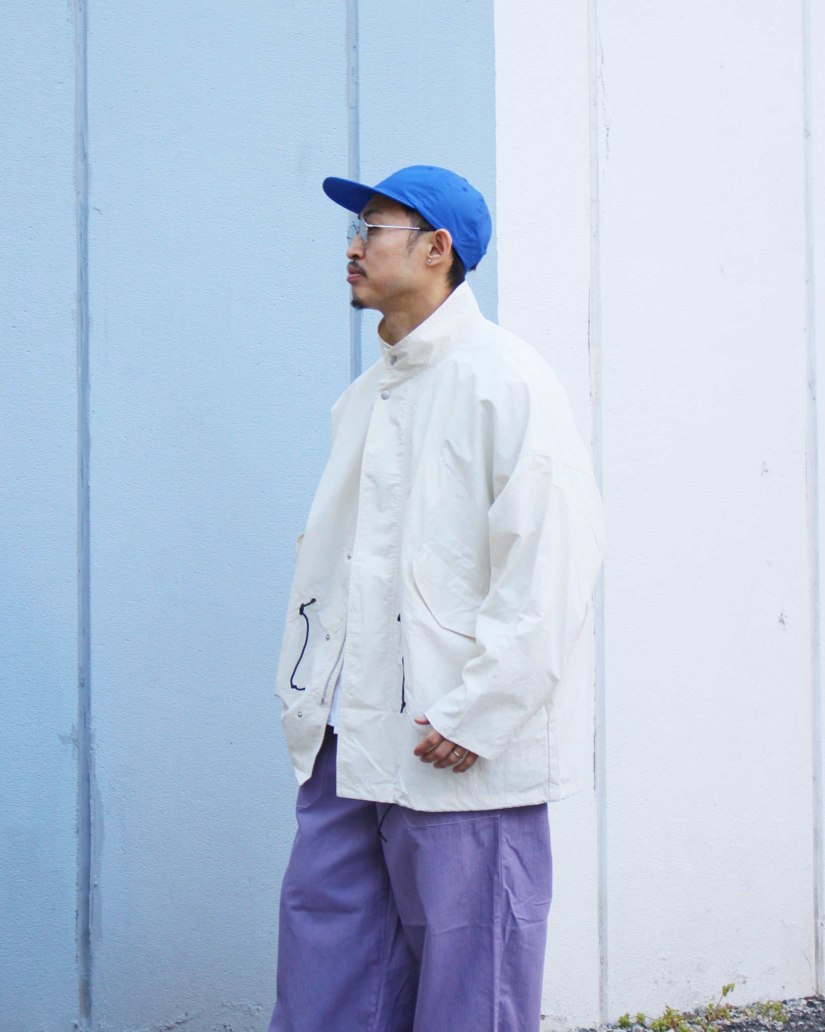 AXESQUIN アクシーズクイーン / ECO NYLON SHORT COAT エコナイロンショートコート (OFF WHITE オフホワイト)