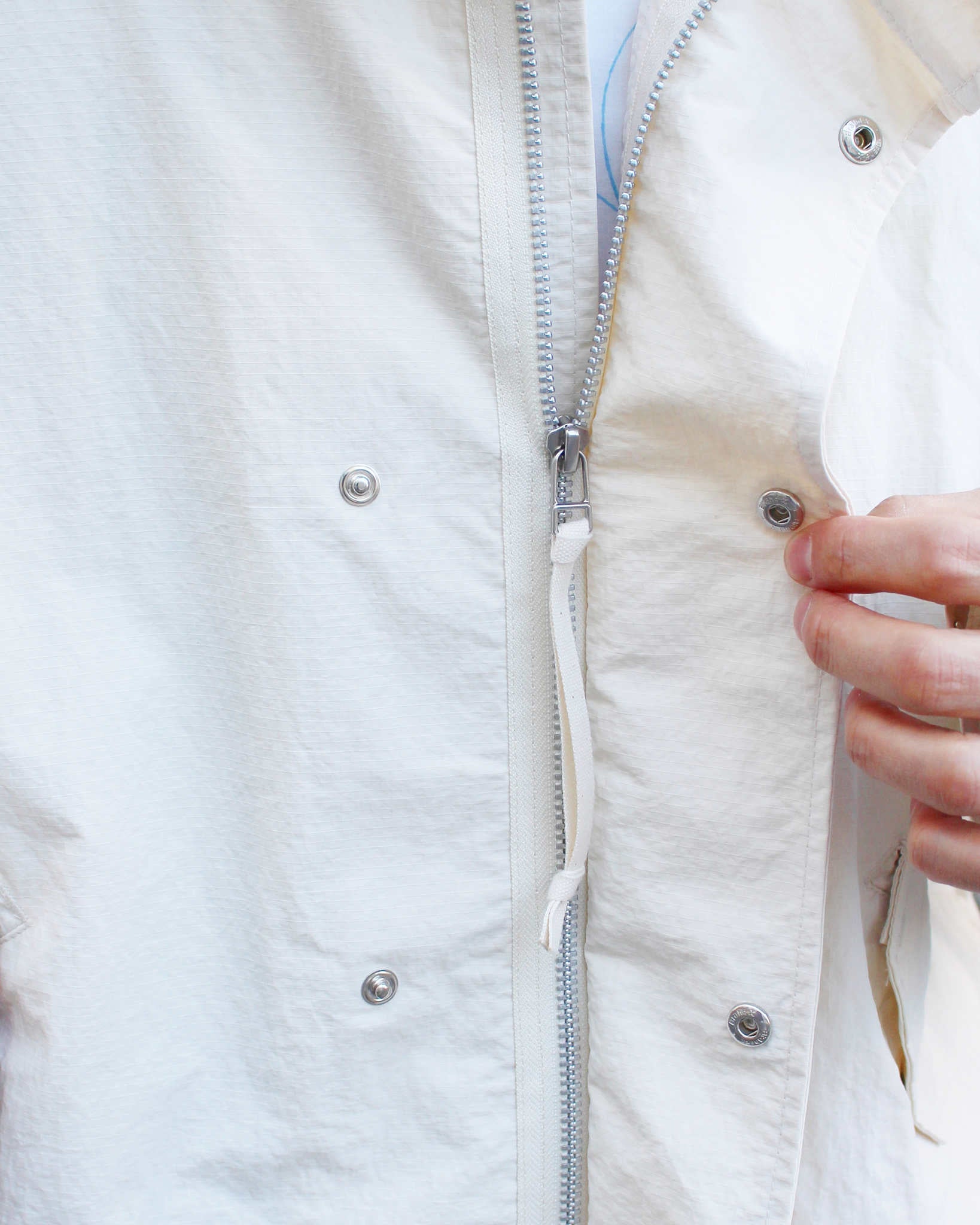 AXESQUIN アクシーズクイーン / ECO NYLON SHORT COAT エコナイロンショートコート (OFF WHITE オフホワイト)