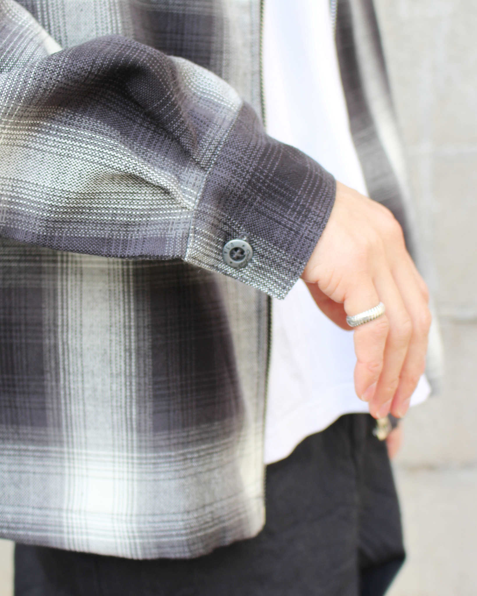 Cal Top キャルトップ / ZIP JACKET ジップジャケット (BLACK/IVORY ブラックアイボリー)