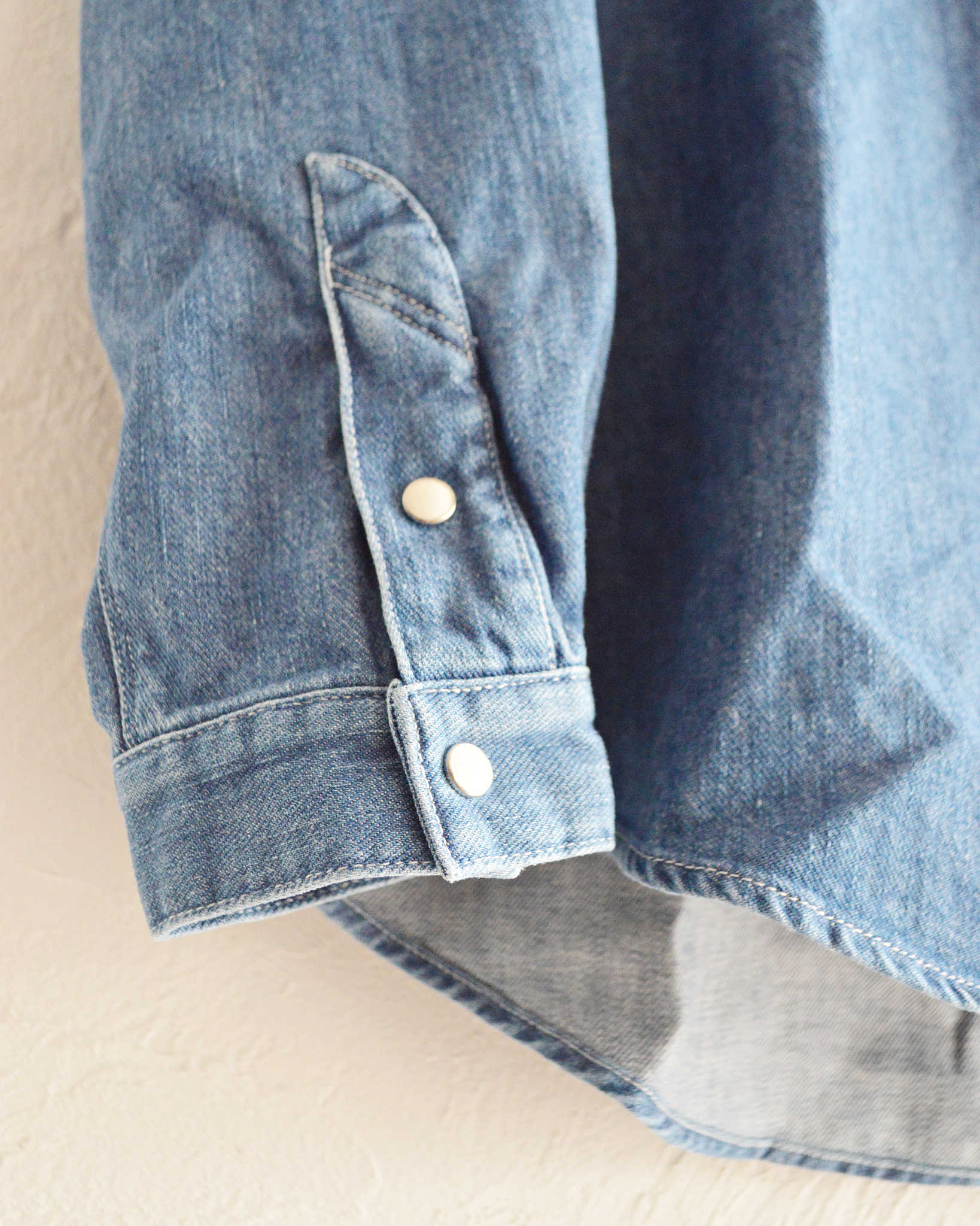 Nasngwam. ナスングワム / BRIGHT DENIM SHIRTS ブライトデニムウエスタンシャツ (USED WASH ユーズドウォッシュ)