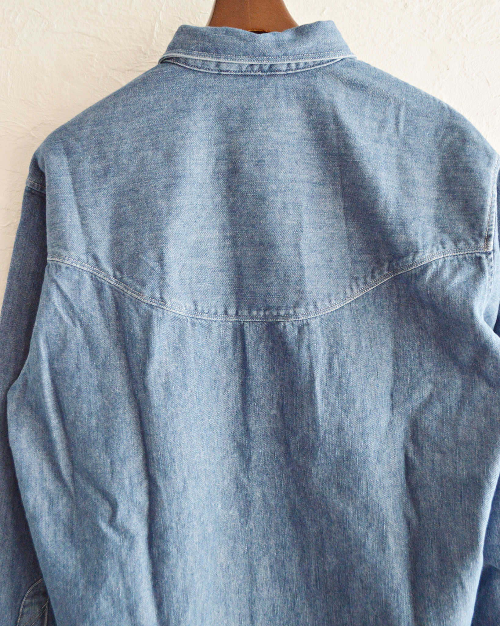 Nasngwam. ナスングワム / BRIGHT DENIM SHIRTS ブライトデニムウエスタンシャツ (USED WASH ユーズドウォッシュ)