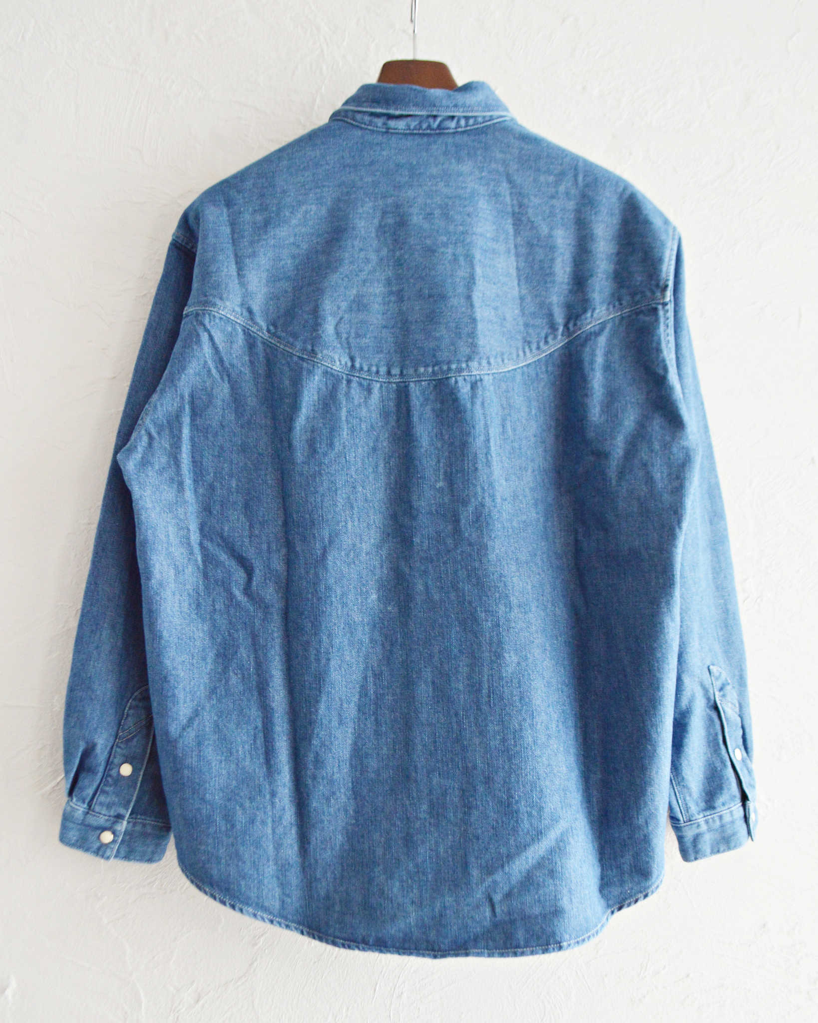 Nasngwam. ナスングワム / BRIGHT DENIM SHIRTS ブライトデニムウエスタンシャツ (USED WASH ユーズドウォッシュ)