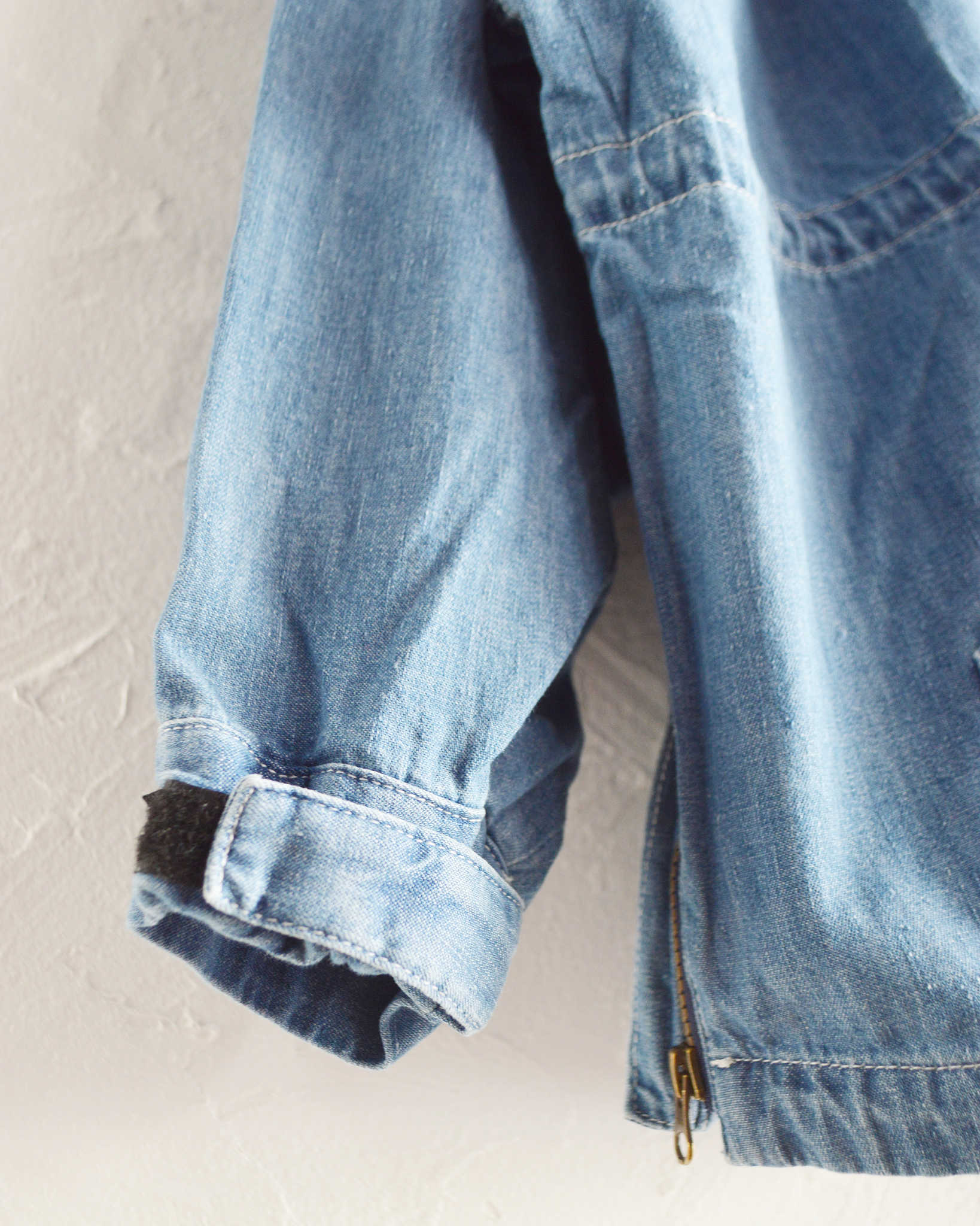 IMPRESTORE インプレストア / Richie リッチー | anorak hoodie アノラックフーディー (Blue Denim Vintage wash ブルーデニムヴィンテージウォッシュ)