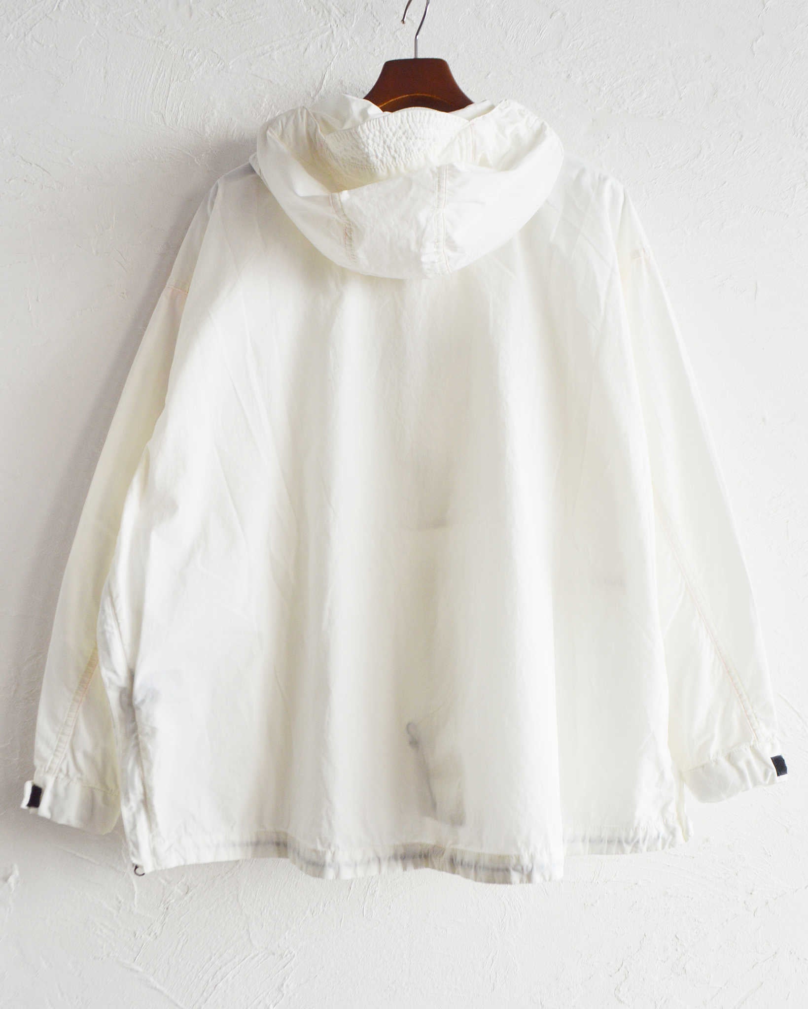 IMPRESTORE インプレストア / Richie リッチー | anorak hoodie アノラックフーディー (White poplin ホワイトポプリン)
