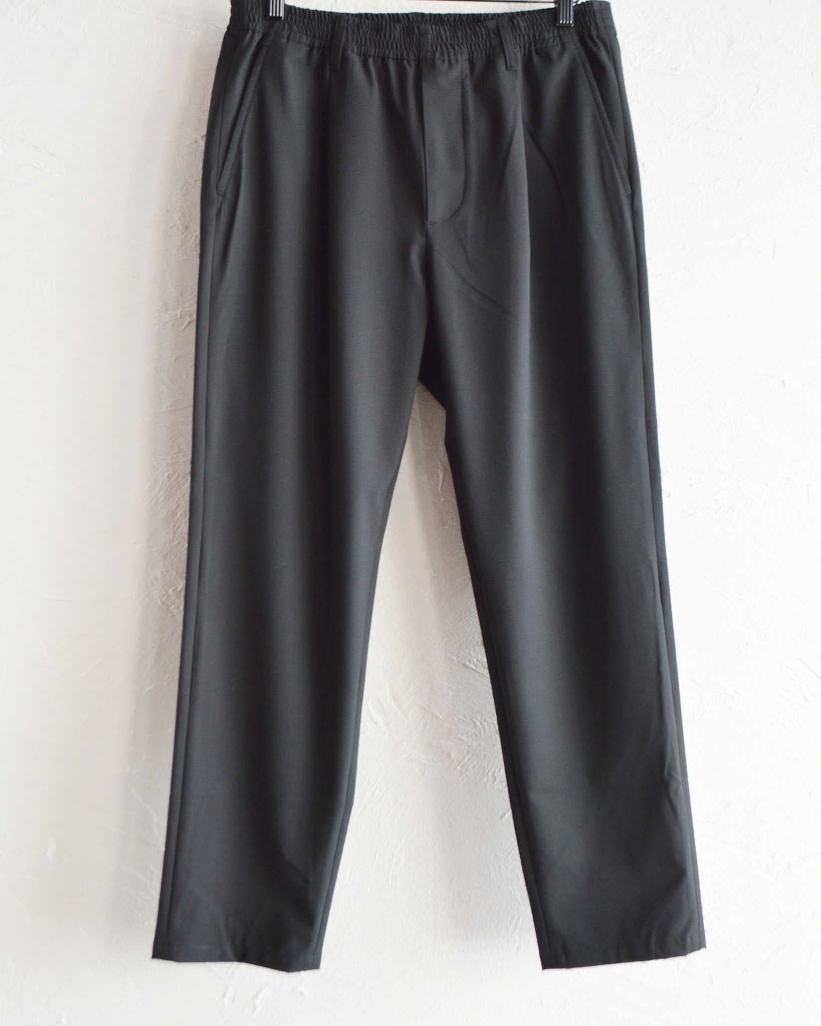 LAMOND ラモンド / 2WAY STRETCH EASY TROUSERS 2ウェイストレッチイージートラウザーズ (BLACK ブラック)