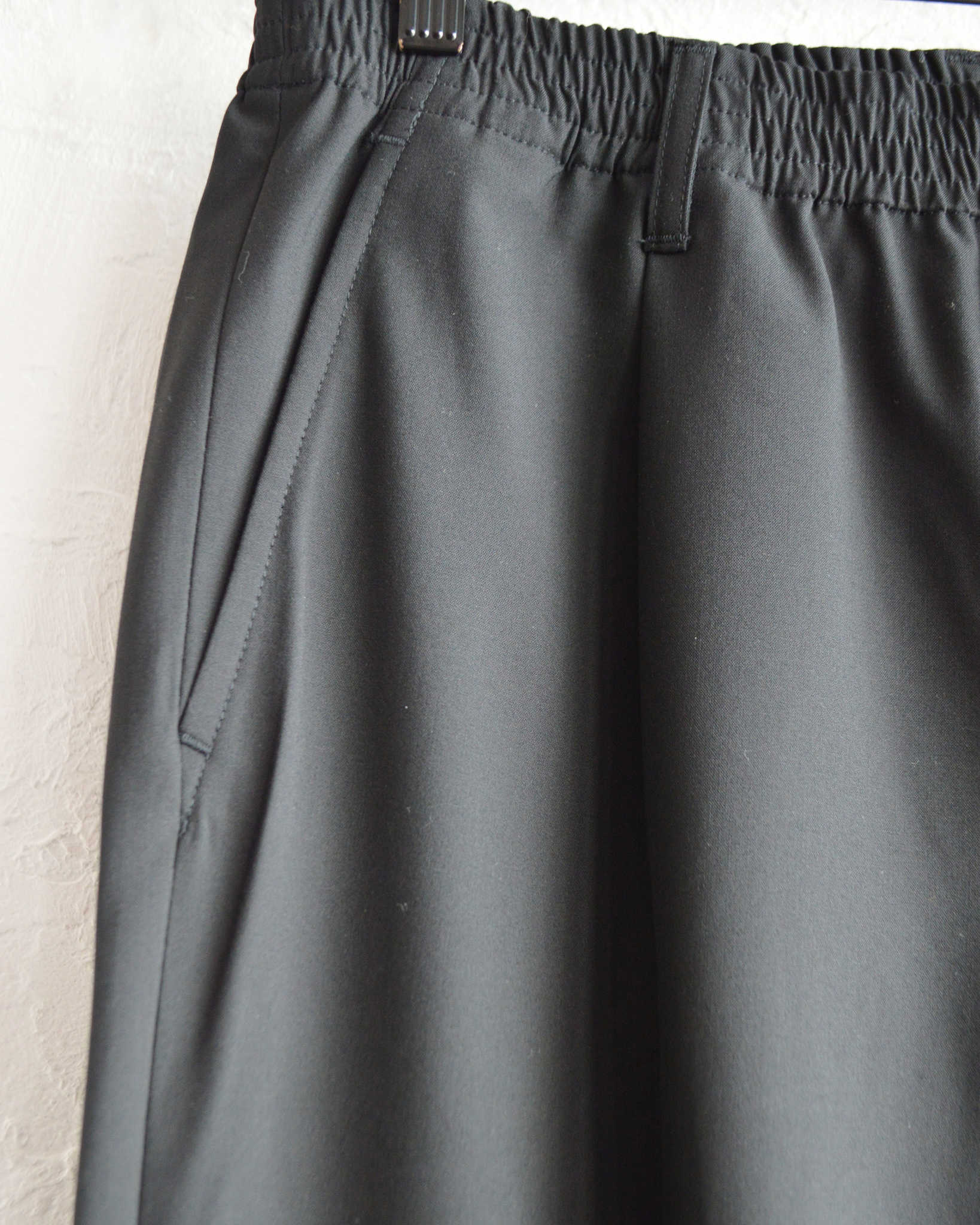 LAMOND ラモンド / 2WAY STRETCH EASY TROUSERS 2ウェイストレッチイージートラウザーズ (BLACK ブラック)