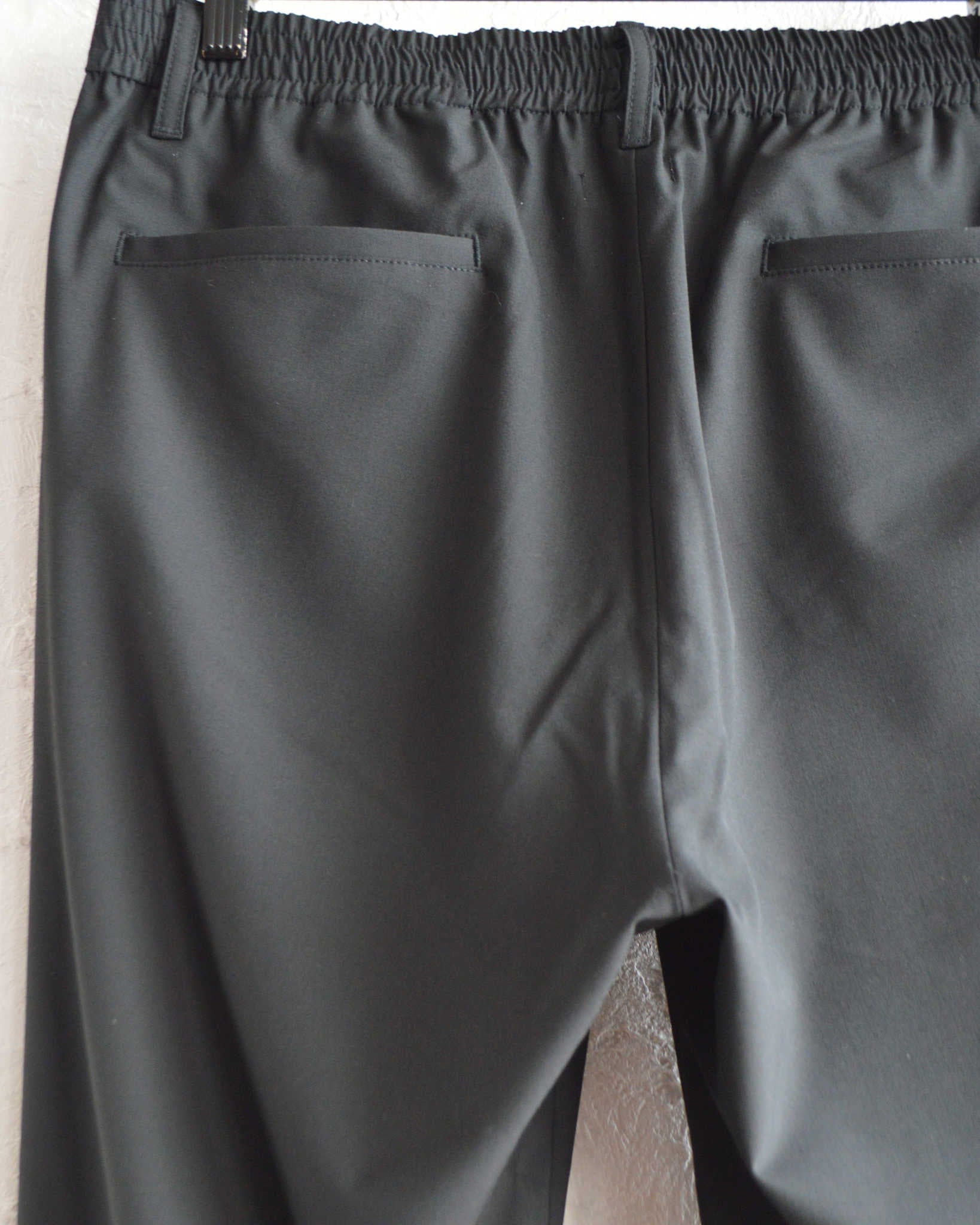 LAMOND ラモンド / 2WAY STRETCH EASY TROUSERS 2ウェイストレッチイージートラウザーズ (BLACK ブラック)