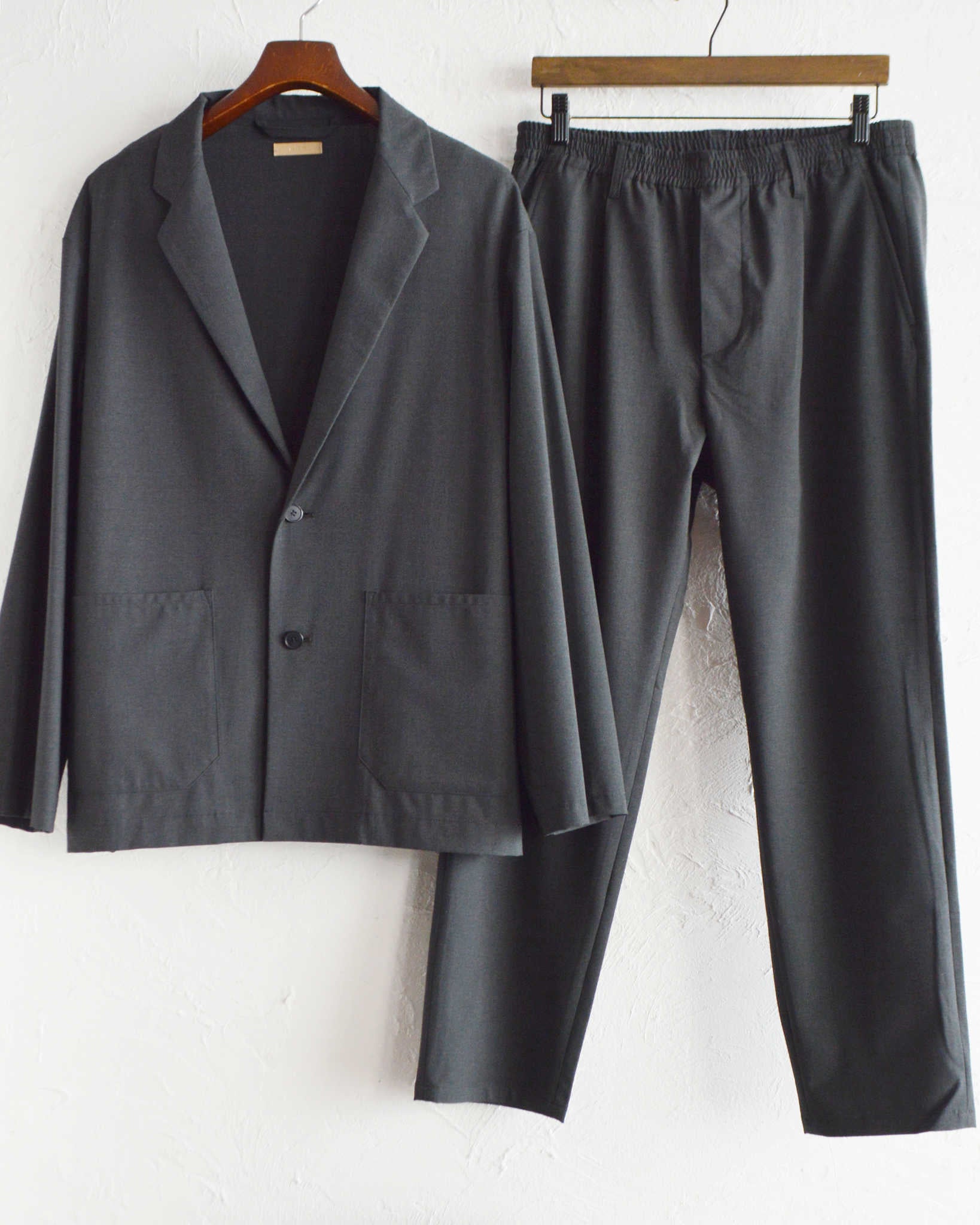 LAMOND ラモンド / 2WAY STRETCH TAILORED JACKET 2ウェイストレッチテーラードジャケット (CHARCOAL チャコール)