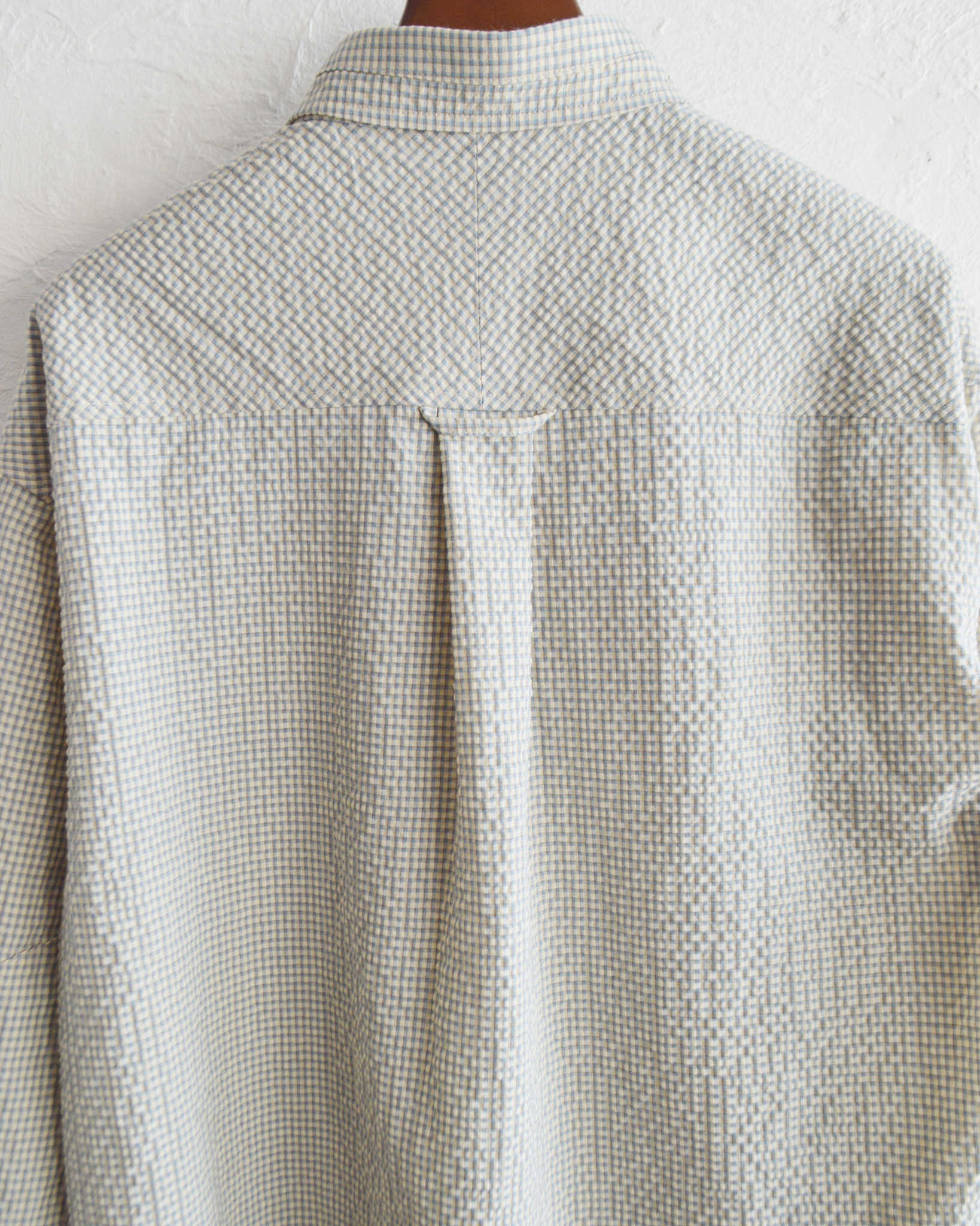 modemdesgin モデムデザイン / checkered standard shirt チェックシャツ 【BLUE ブルー】