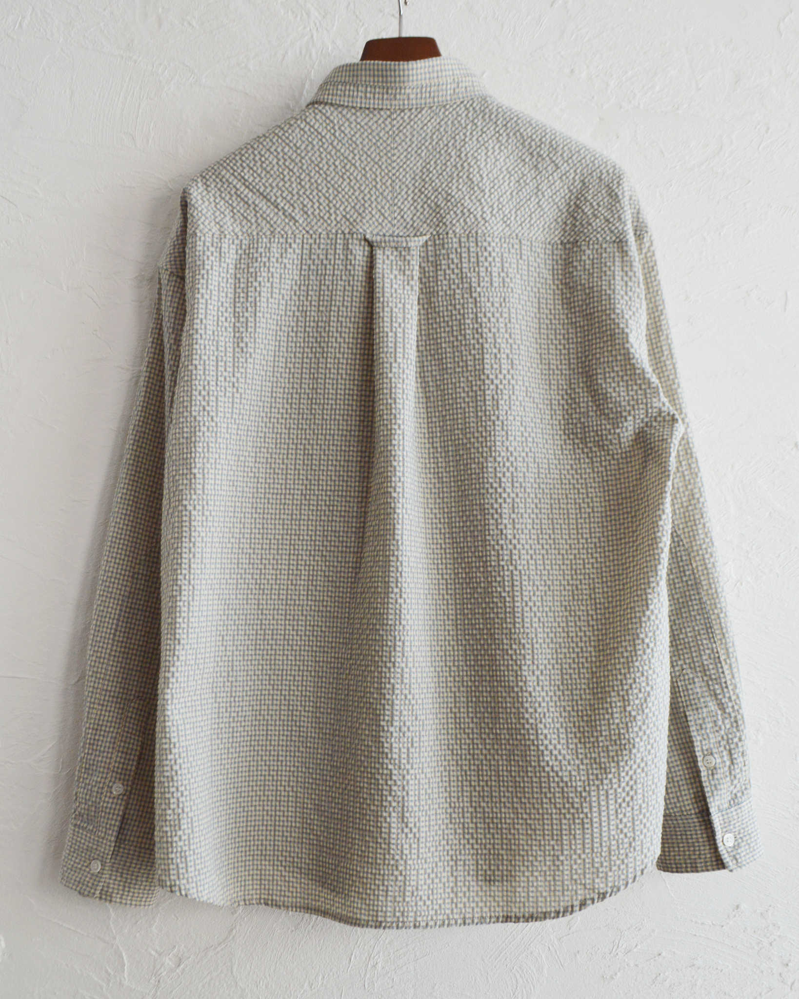 modemdesgin モデムデザイン / checkered standard shirt チェックシャツ 【BLUE ブルー】