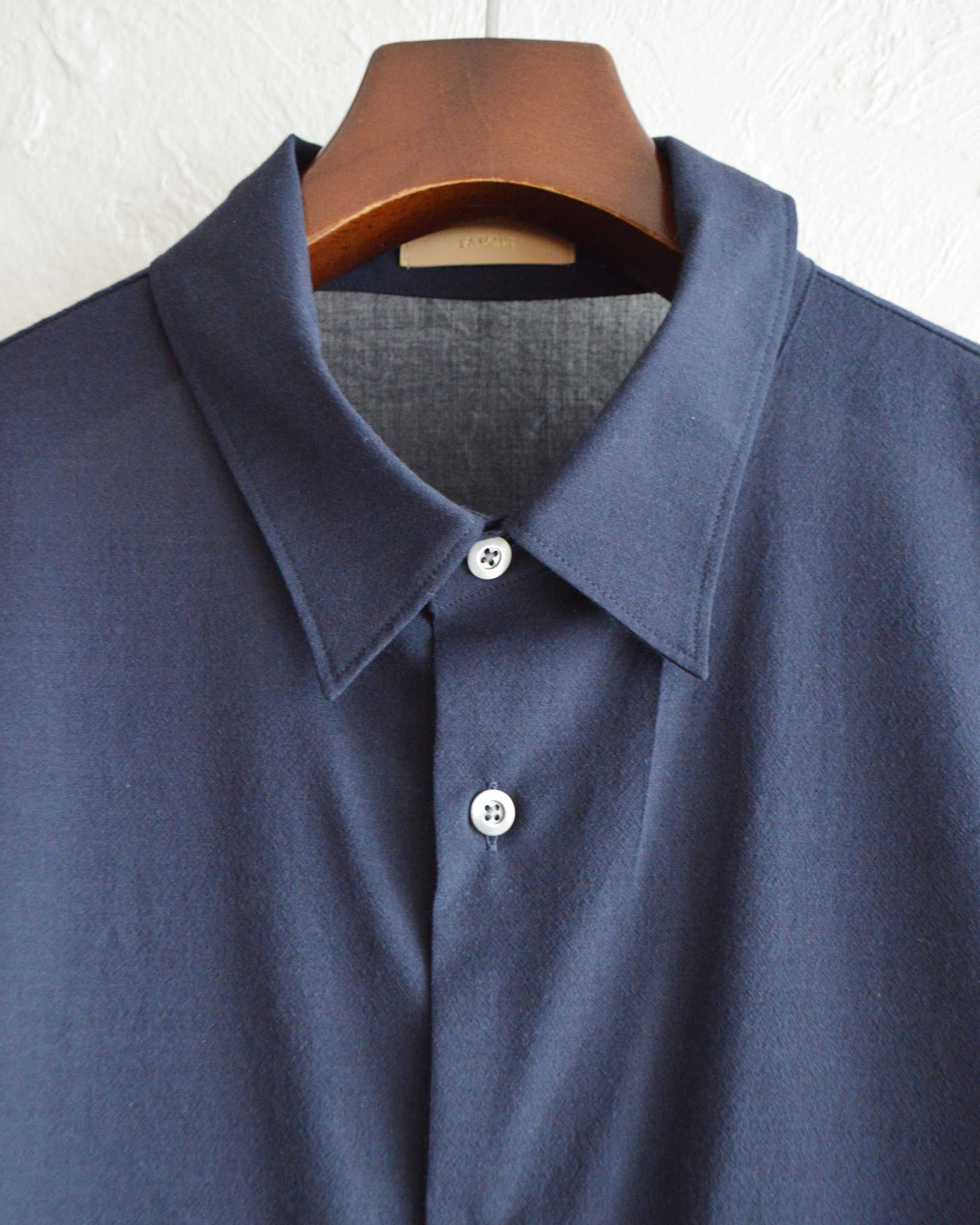 LAMOND ラモンド / VOILE LAWN SHIRTS JACKET ボイルローンシャツジャケト (NAVY ネイビー)