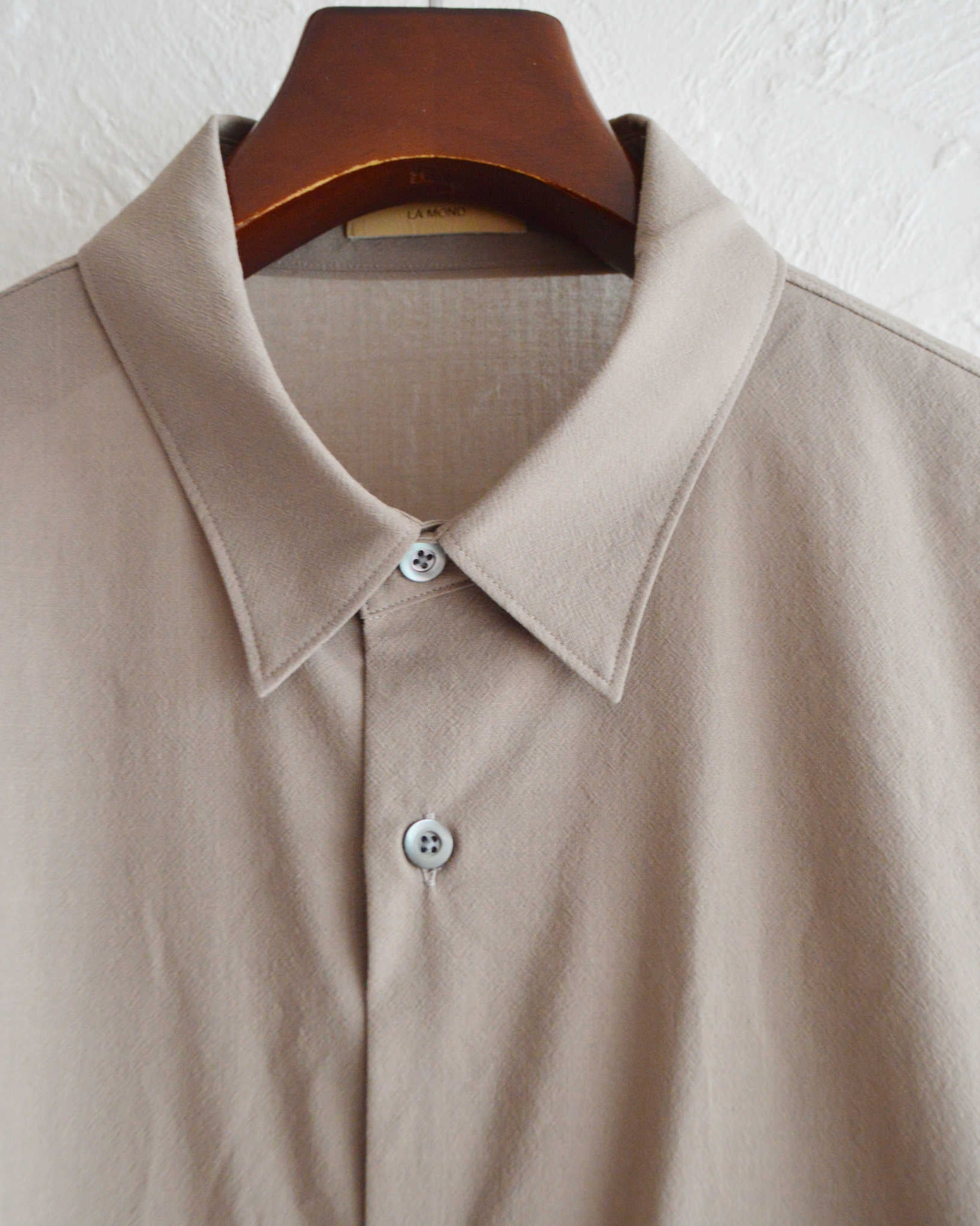 LAMOND ラモンド / VOILE LAWN SHIRTS JACKET ボイルローンシャツジャケト (GREIGE グレージュ)