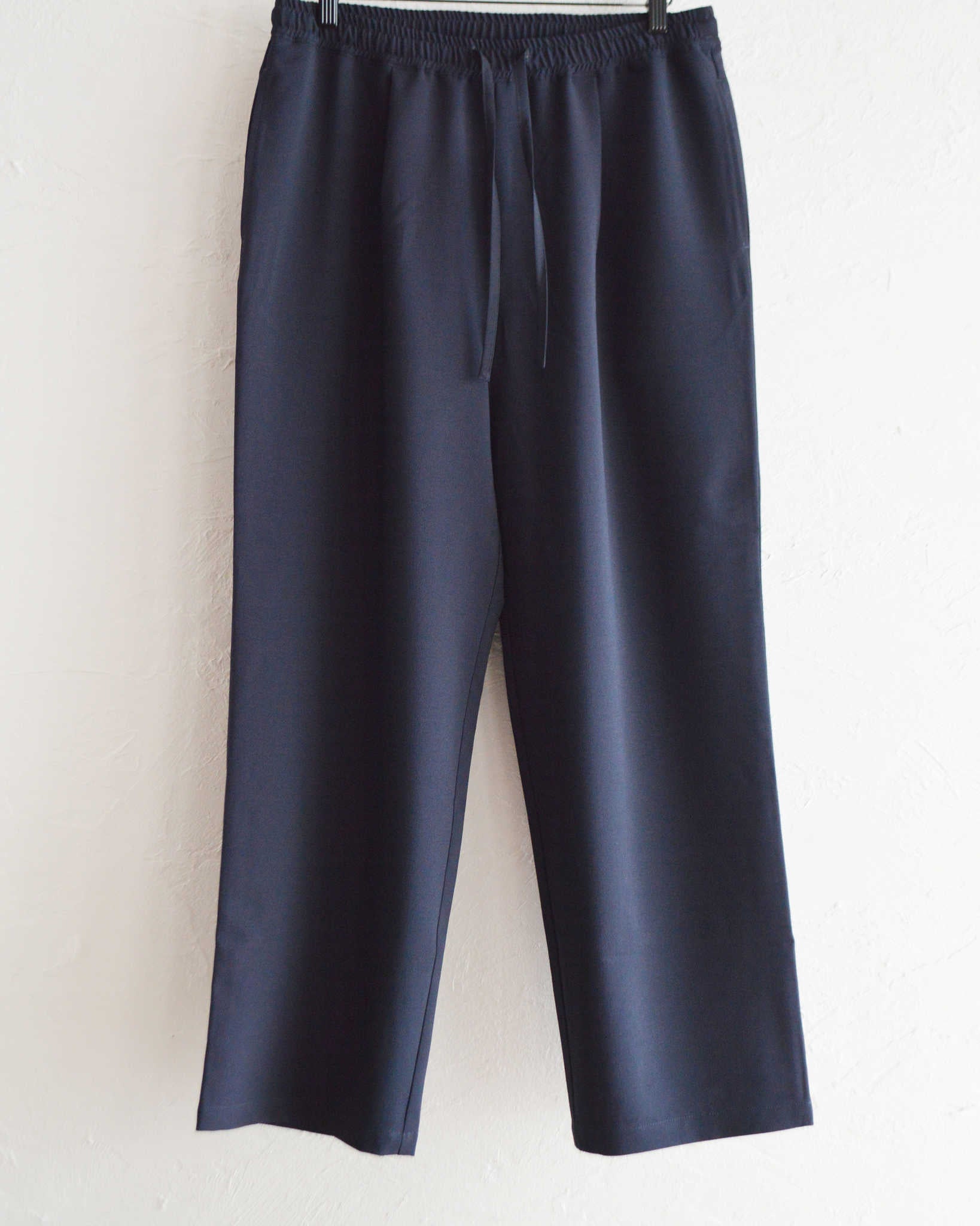 LAMOND ラモンド / NEW SEMI WIDE SHARI PANTS ニューセミワイドシャリパンツ (NAVY BLACK ネイビーブラック)