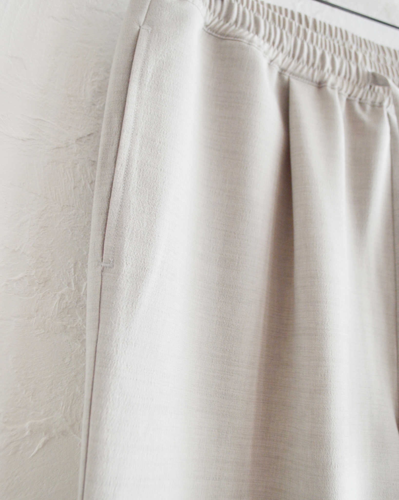 LAMOND ラモンド / NEW SEMI WIDE SHARI PANTS ニューセミワイドシャリパンツ (ASH GRAY アッシュグレー)