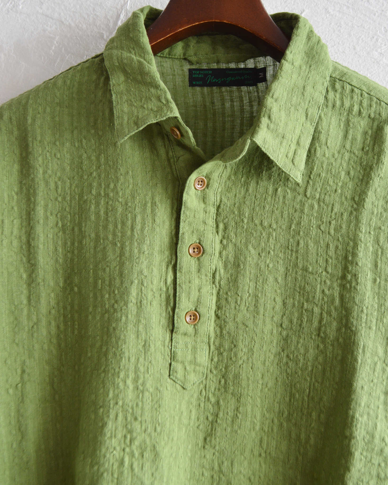 Nasngwam. ナスングワム / SUBTLE SHIRTS サトルシャツ (GREEN グリーン)
