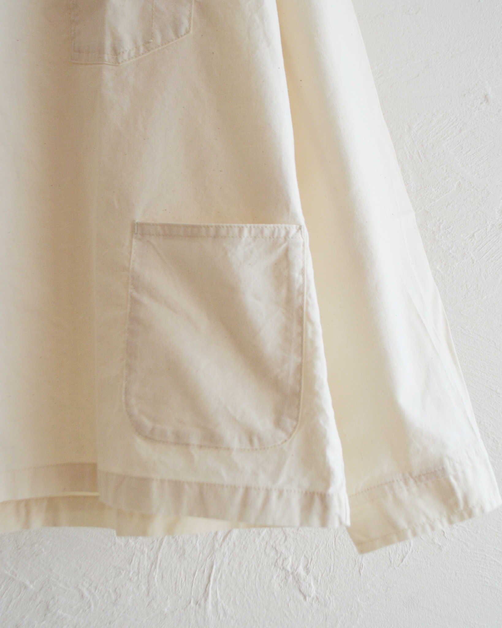 NECESSARY or UNNECESSARY ネセサリーオアアンネセサリー N.O.UN ナウン / WORK SHIRTS ワークシャツ (WHITE ホワイト)