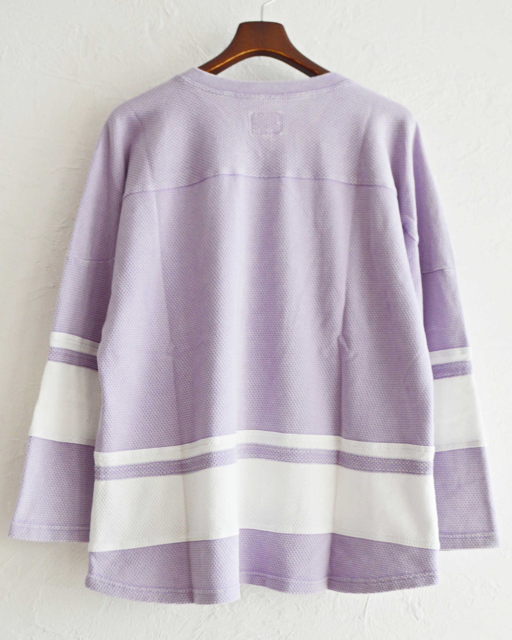 IMPRESTORE インプレストア / Duke-mesh t-cloth V.D デューク | Hokey V-neck ホッケーVネック (faded Purple フェイデットパープル)