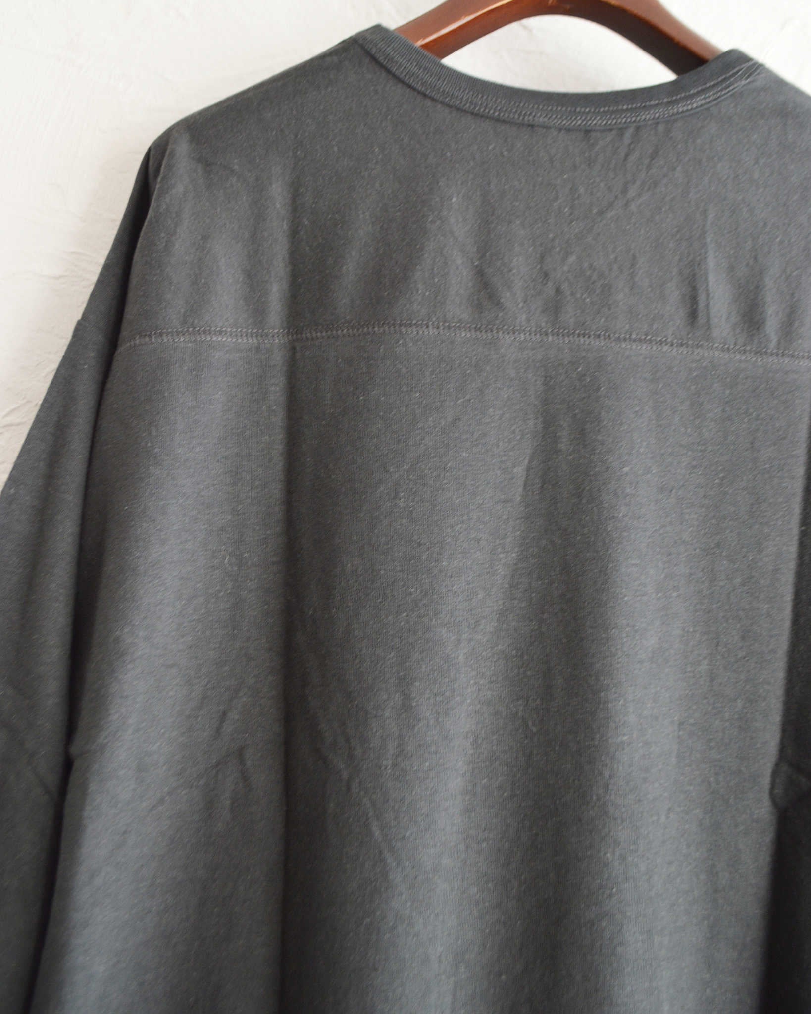 GOHEMP ゴーヘンプ / WIDE FOOTBALL TEE ワイドフットボールTEE (GUNMETAL GRAY ガンメタルグレー)
