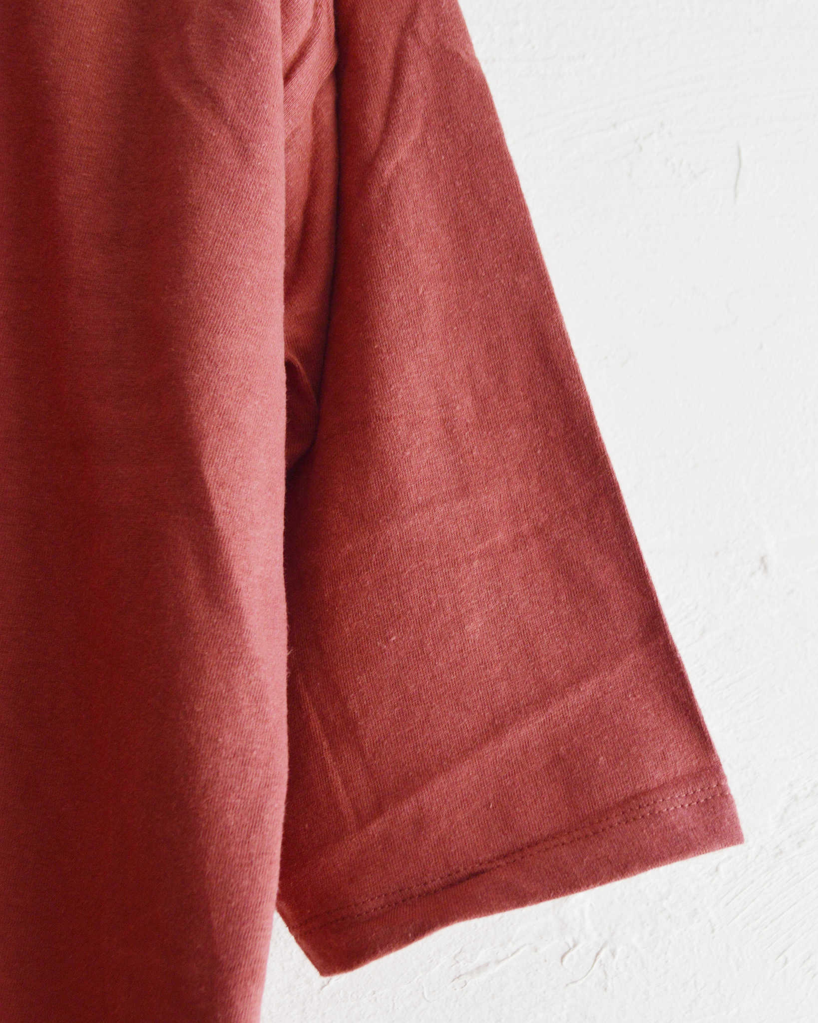 GOHEMP ゴーヘンプ / WIDE FOOTBALL TEE ワイドフットボールTEE (CHERRY RED チェリーレッド)