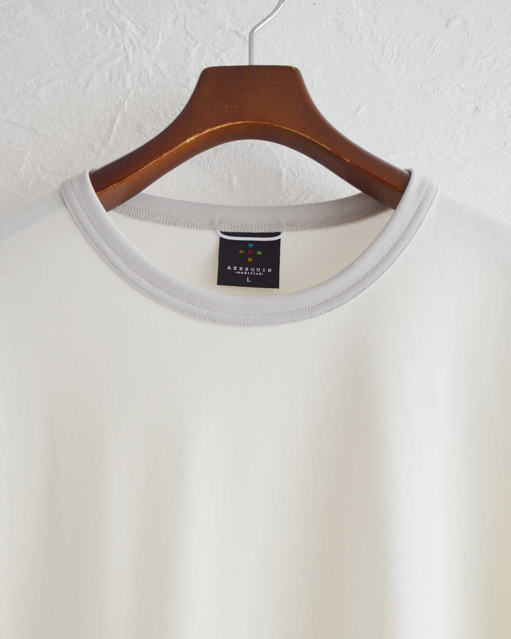 AXESQUIN アクシーズクイーン / QD TRIM TEE クイックドライトリムティー (WHITE ホワイト)