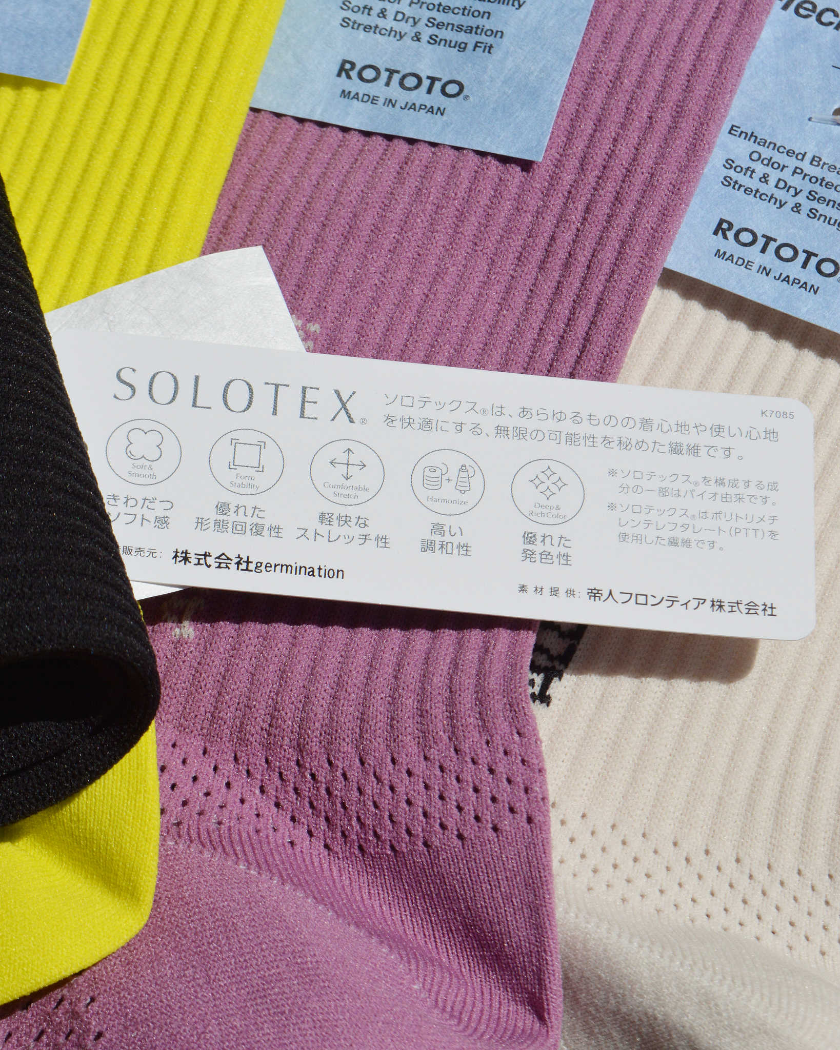 ROTOTO ロトト / ALLROUNDER TECH-MESH "CREW" オールラウンダー テックメッシュ クルーソックス