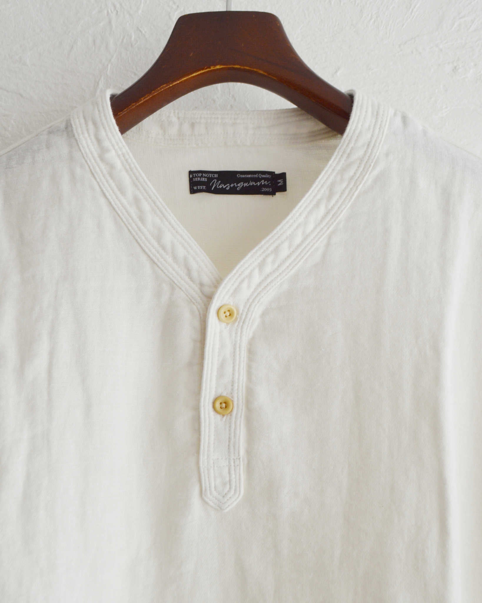 Nasngwam. ナスングワム / VAGRANT SHIRTS バグラントシャツ (WHITE ホワイト)