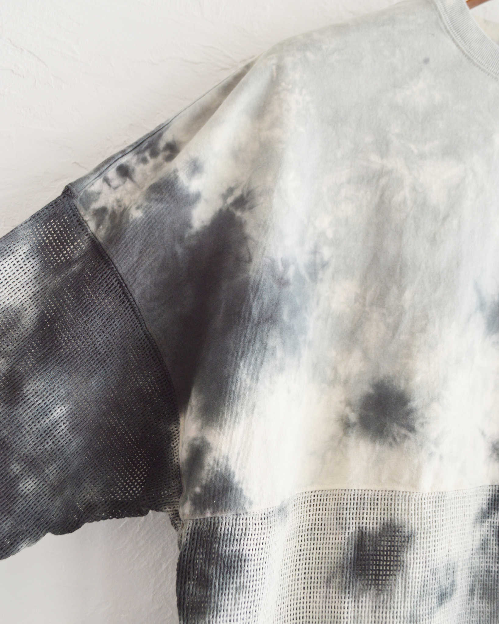 Nasngwam.×JAVARA ナスングワム ジャバラ / MOONLIGHT SWITCHING LS TEE ムーンライトスウィッチングロンTEE (GRAY グレー)
