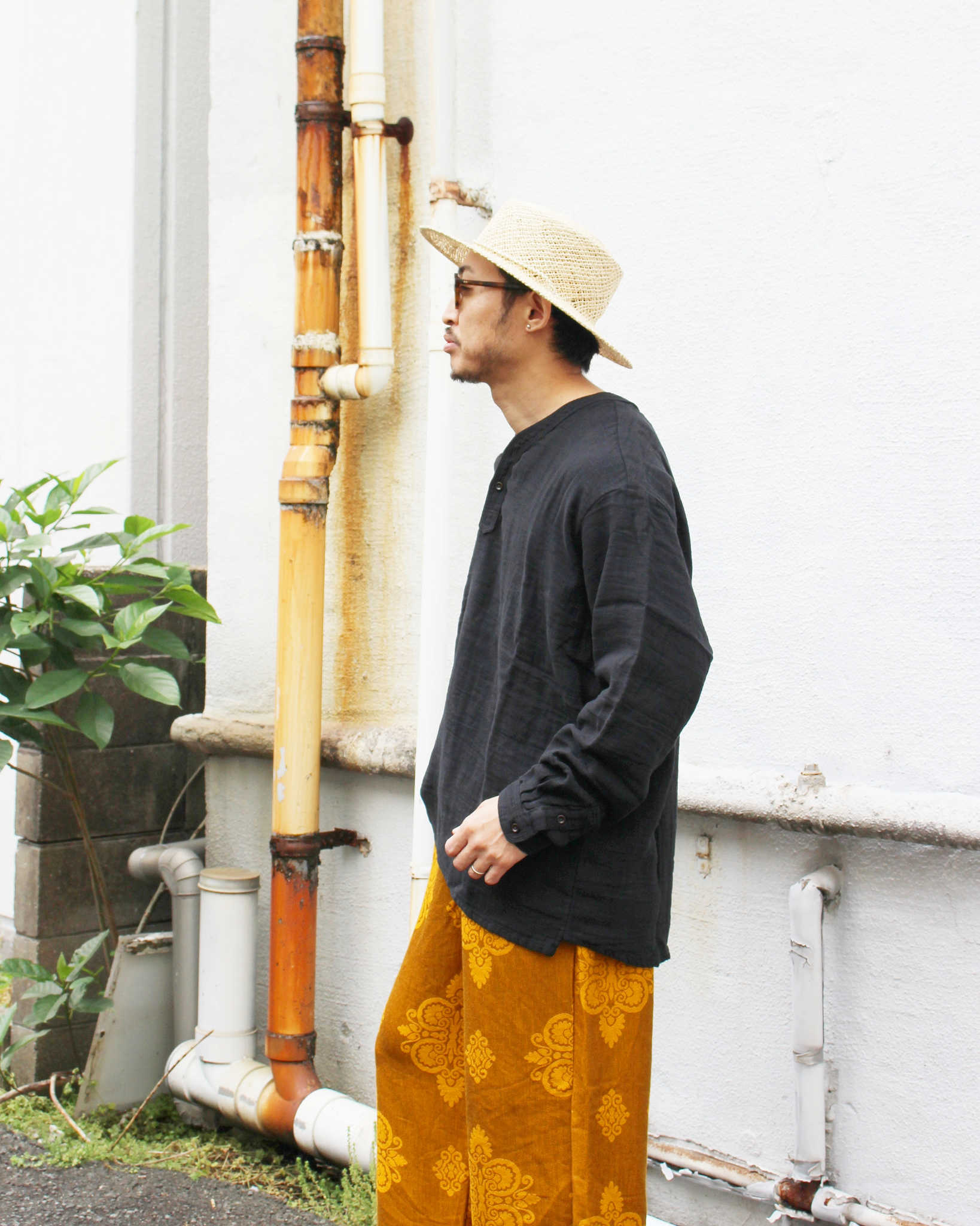 Nasngwam. ナスングワム / VAGRANT SHIRTS バグラントシャツ (BLACK ブラック)