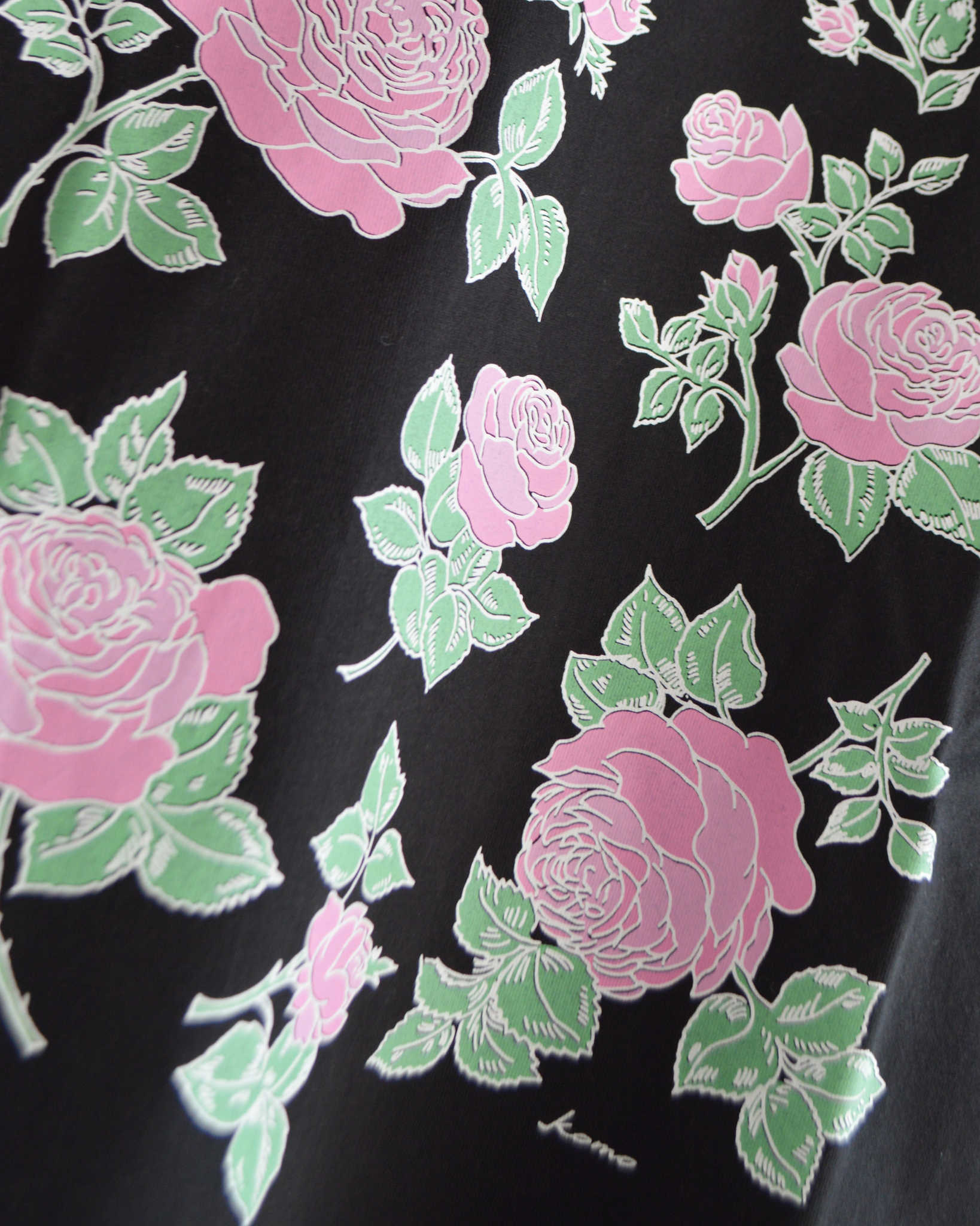 HAVE A GRATEFUL DAY ハブアグレイトフルデイ / T-SHIRT -SO MANY ROSES ティーシャツソーメニーローズ (BLACK/PURPLE ブラックパープル)