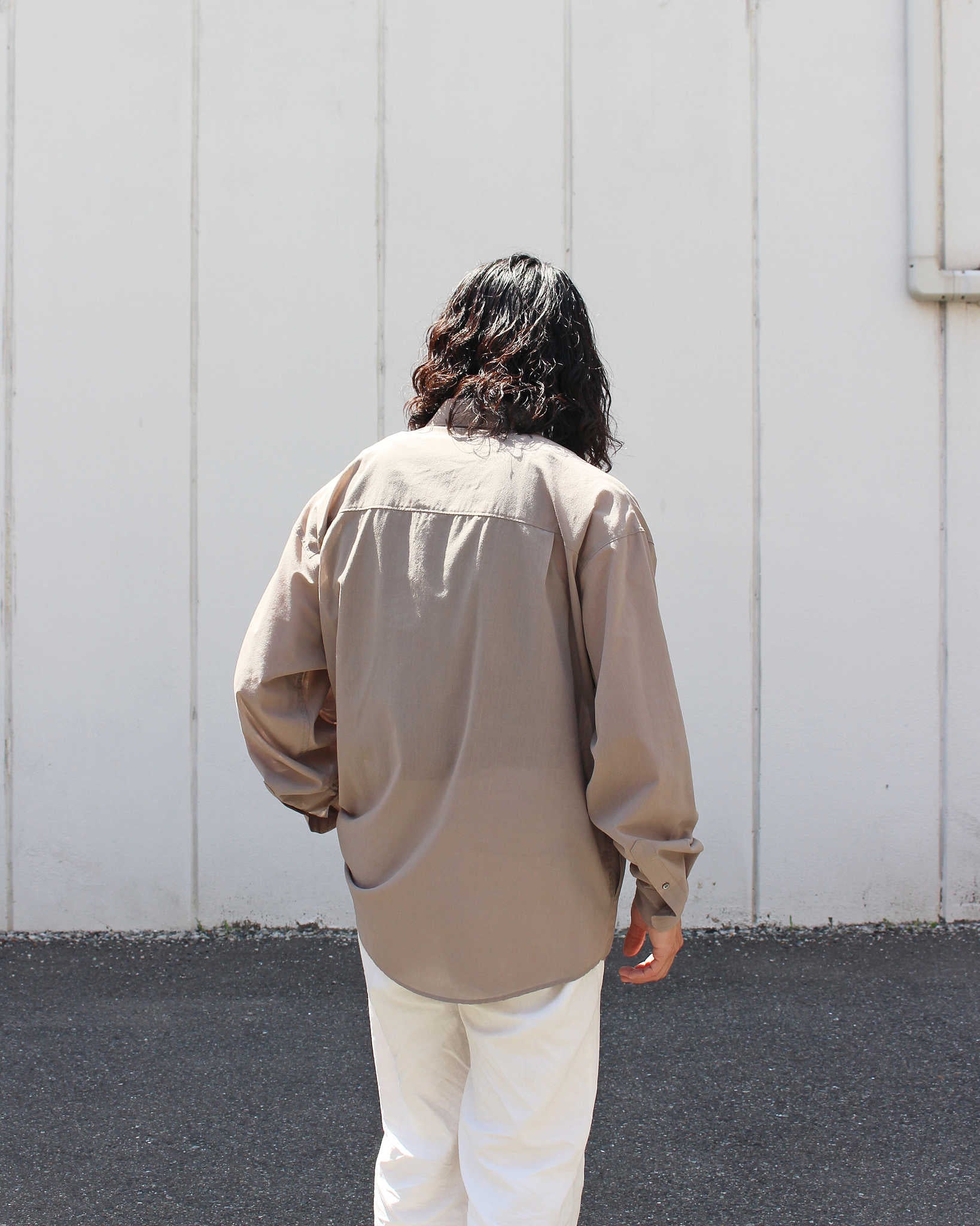 LAMOND ラモンド / VOILE LAWN SHIRTS JACKET ボイルローンシャツジャケト (GREIGE グレージュ)