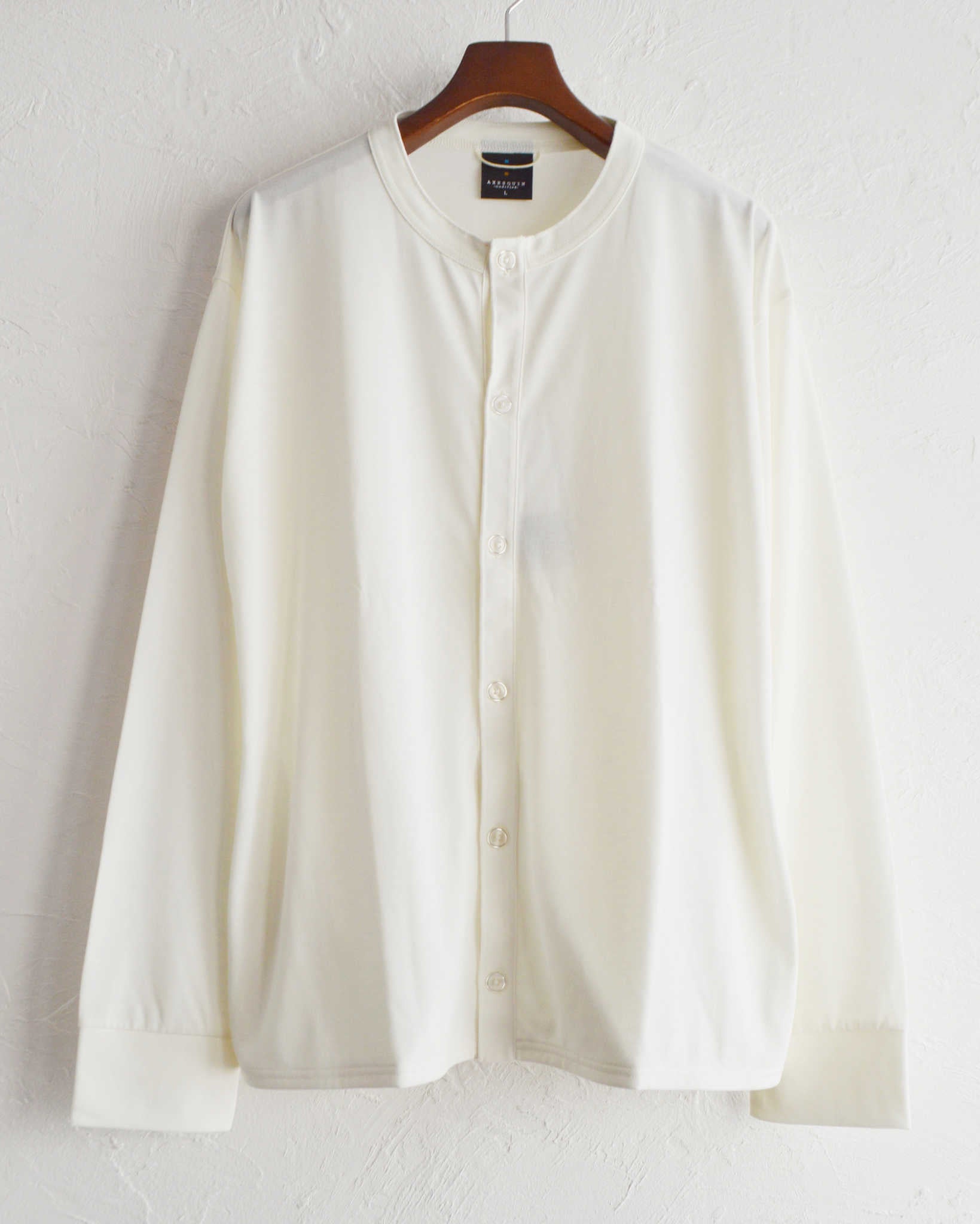 AXESQUIN アクシーズクイーン / QD CREW CARDIGAN クイックドライクルーカーディガン (WHITE ホワイト)