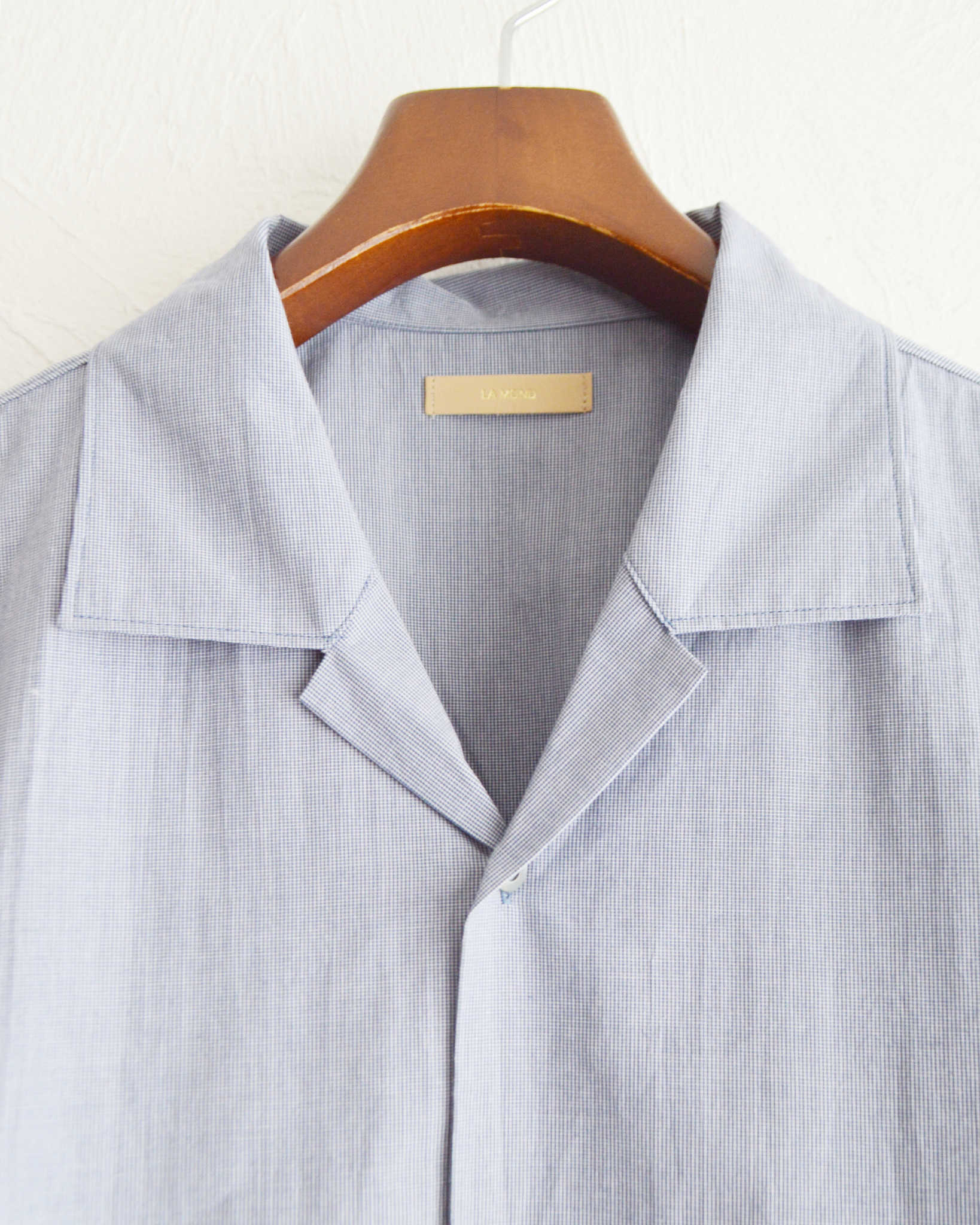 LAMOND ラモンド / SUPERIOR ORGANIC CHECK SHIRTS スピリーアオーガニックチェックシャツ (NAVY ネイビー)