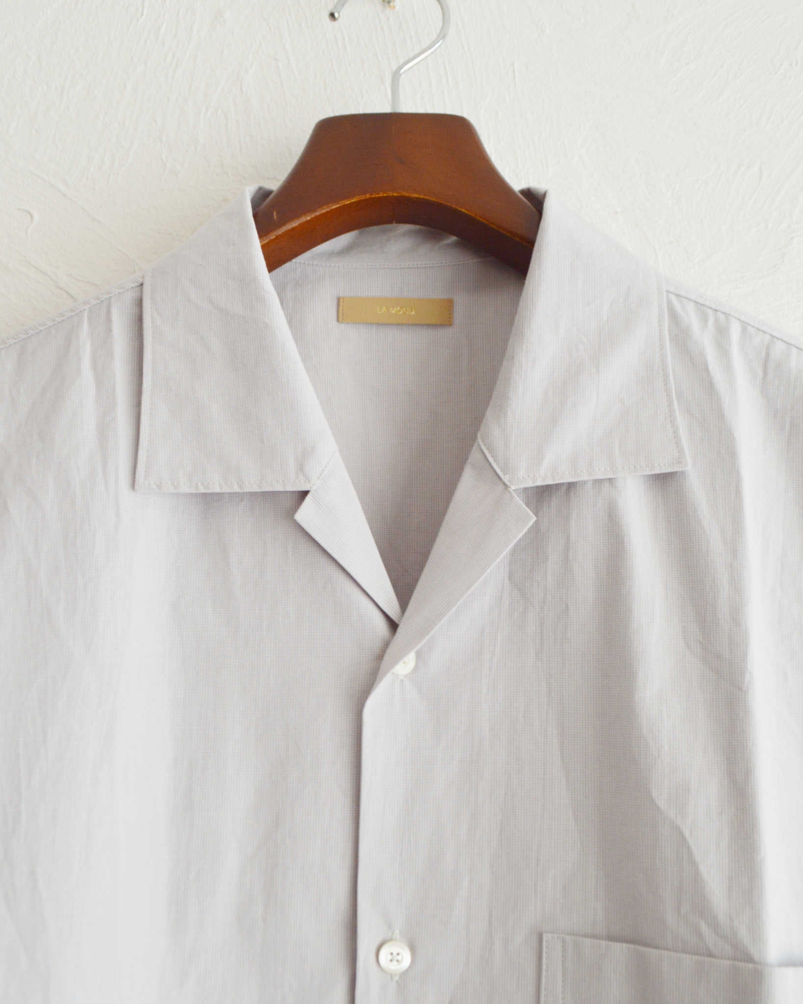 LAMOND ラモンド / SUPERIOR ORGANIC CHECK SHIRTS スピリーアオーガニックチェックシャツ (GREIGE グレージュ)