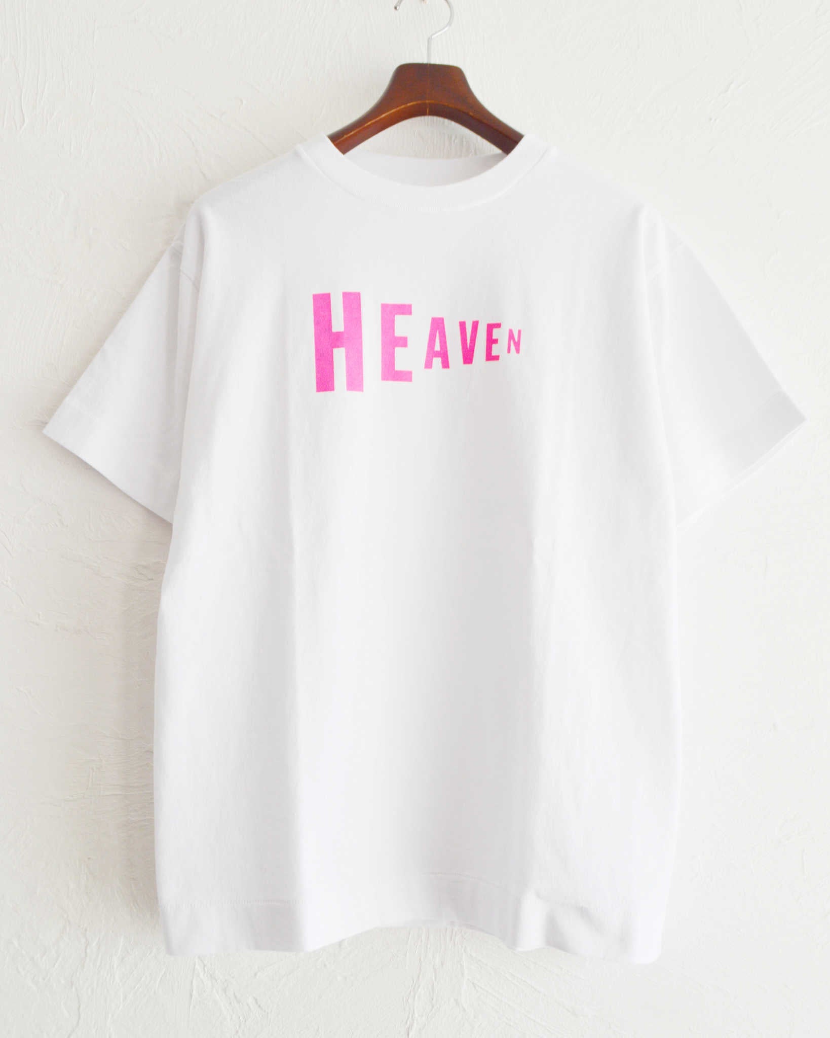 NECESSARY or UNNECESSARY ネセサリーオアアンネセサリー N.O.UN ナウン / HEAVEN Tee ヘブンティー (WHITE ホワイト)