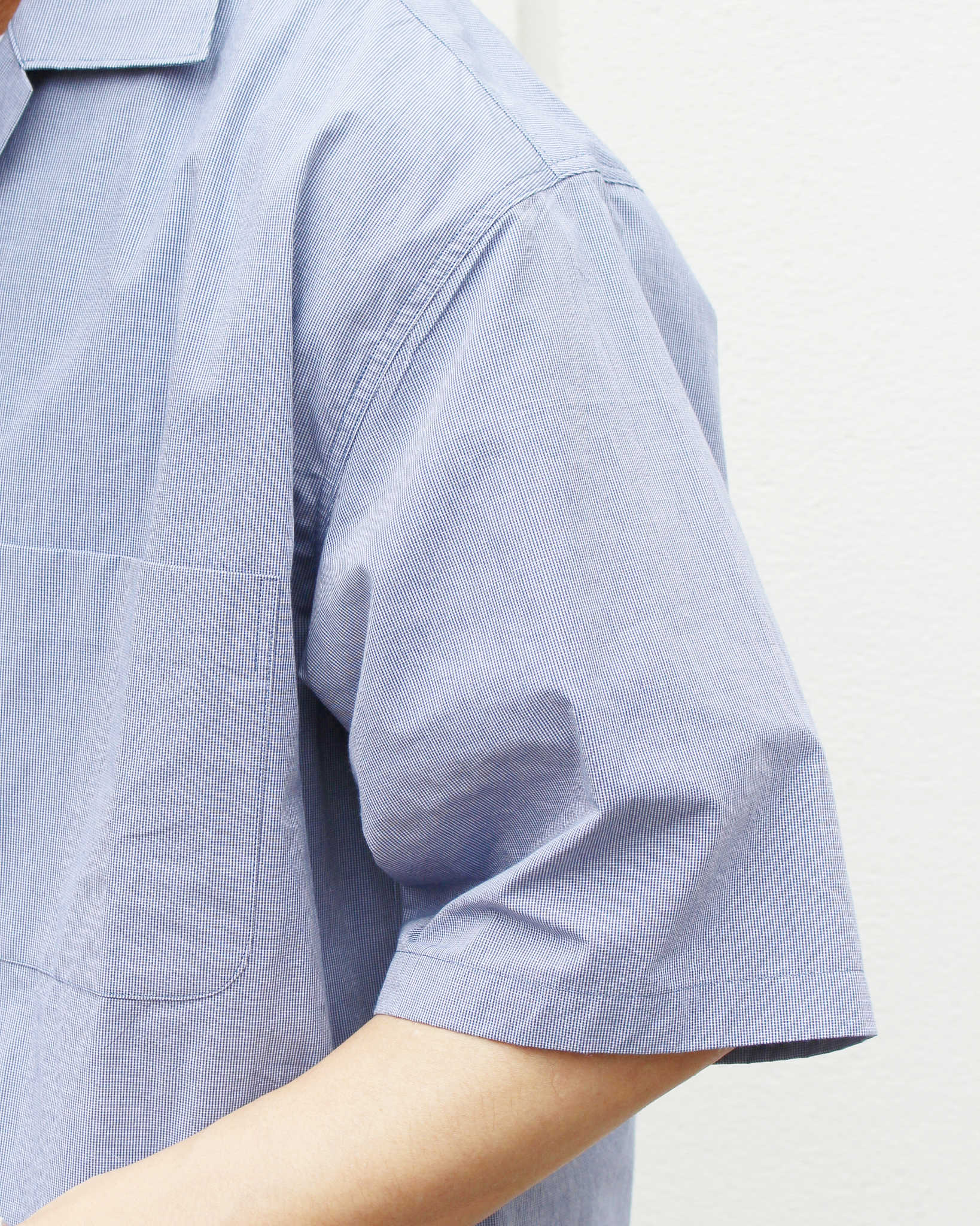 LAMOND ラモンド / SUPERIOR ORGANIC CHECK SHIRTS スピリーアオーガニックチェックシャツ (NAVY ネイビー)