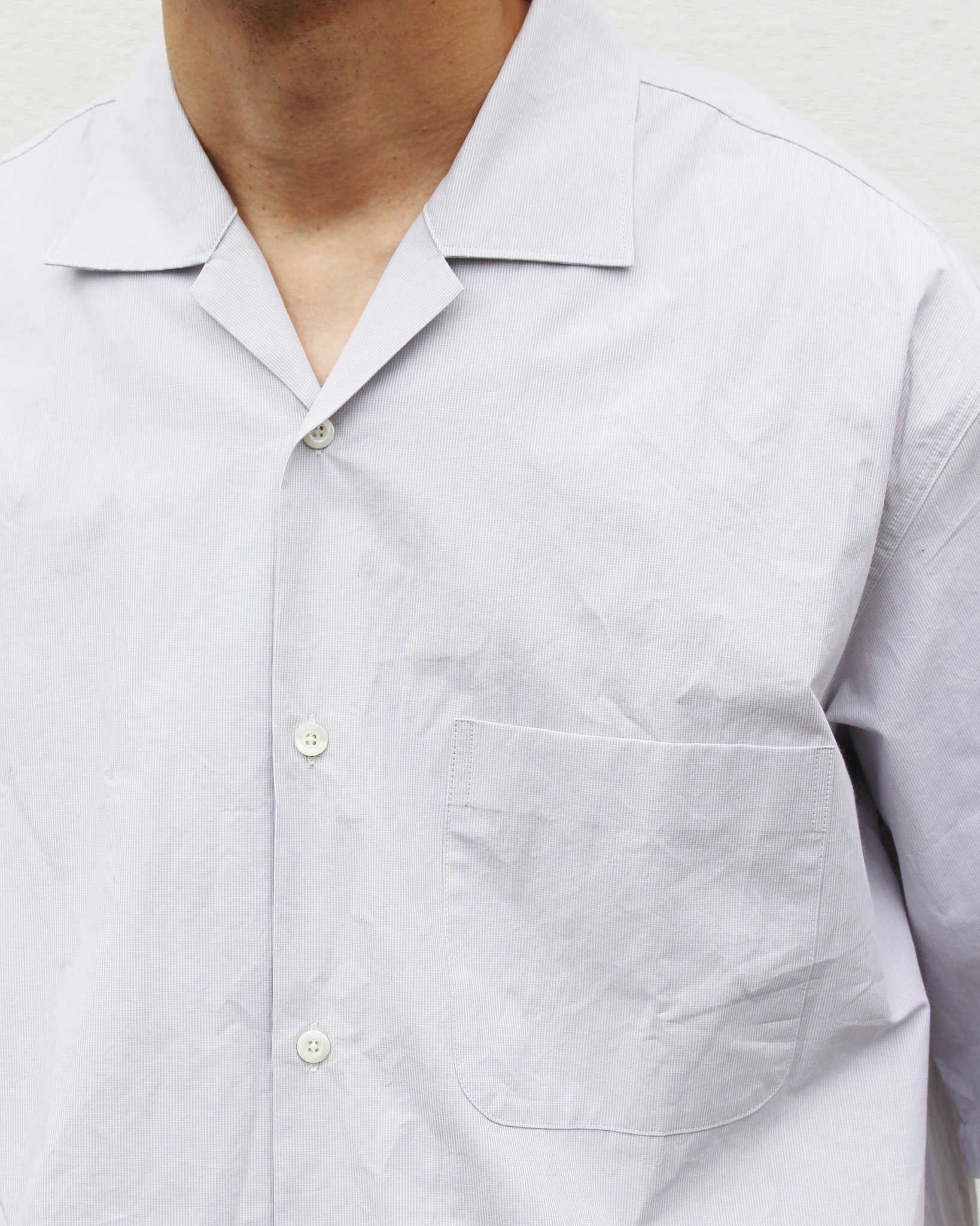 LAMOND ラモンド / SUPERIOR ORGANIC CHECK SHIRTS スピリーアオーガニックチェックシャツ (GREIGE グレージュ)