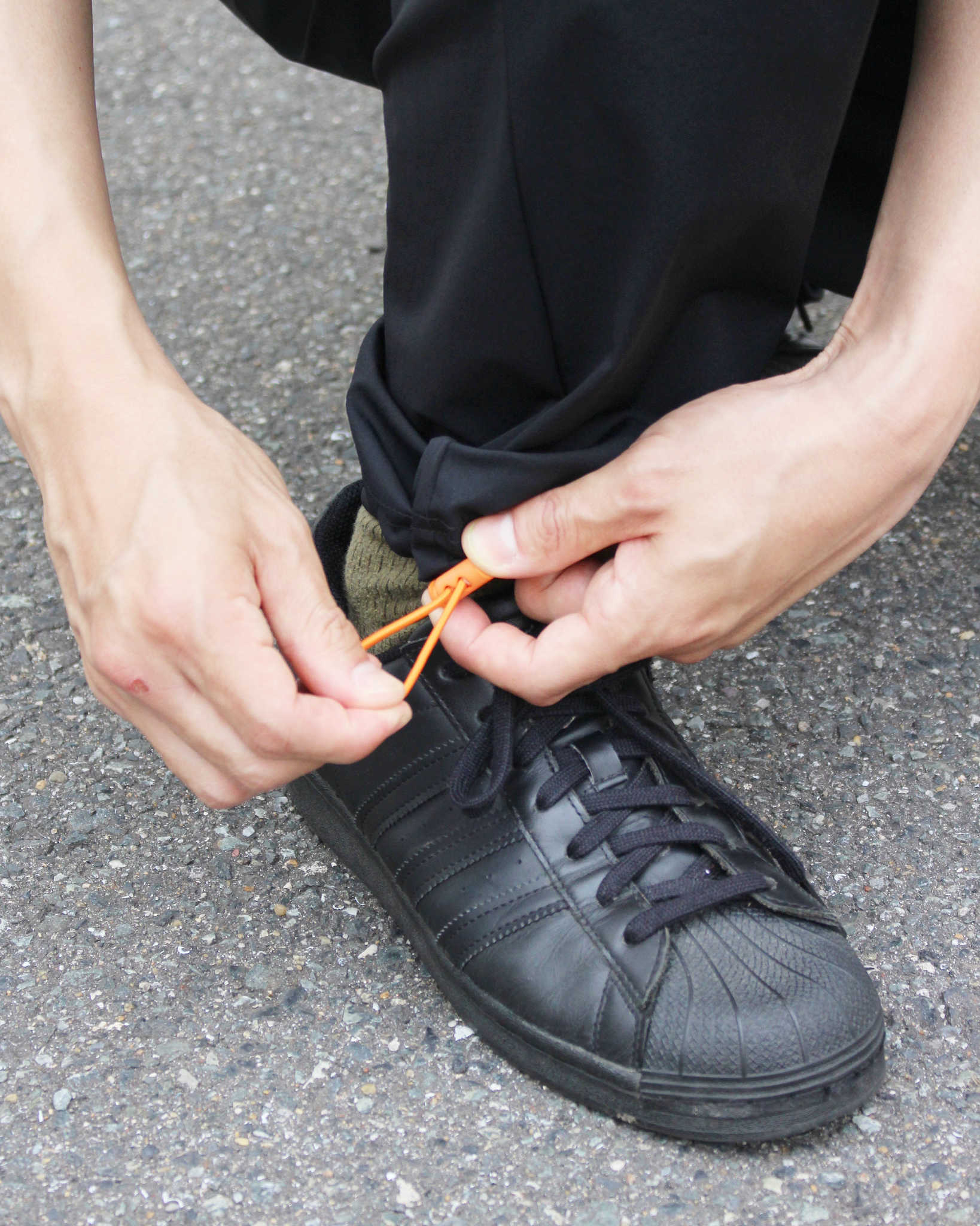 modemdesign モデムデザイン / Functional drawstring pants ファンクショナルドローストリングパンツ (BLACK ブラック)