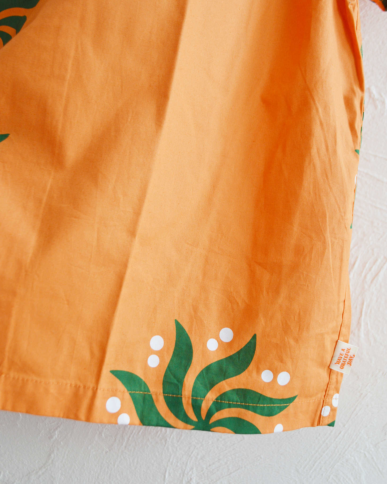 HAVE A GRATEFUL DAY ハブアグレイトフルデイ / S/S SHIRT ショートスリーブシャツ (ORANGE オレンジ)