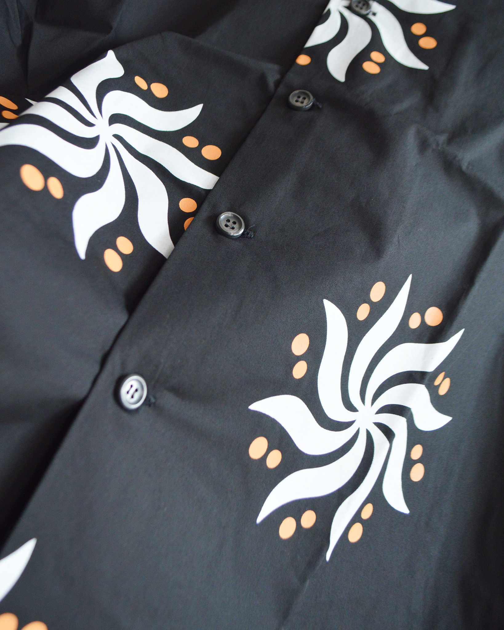 HAVE A GRATEFUL DAY ハブアグレイトフルデイ / S/S SHIRT ショートスリーブシャツ (BLACK ブラック)