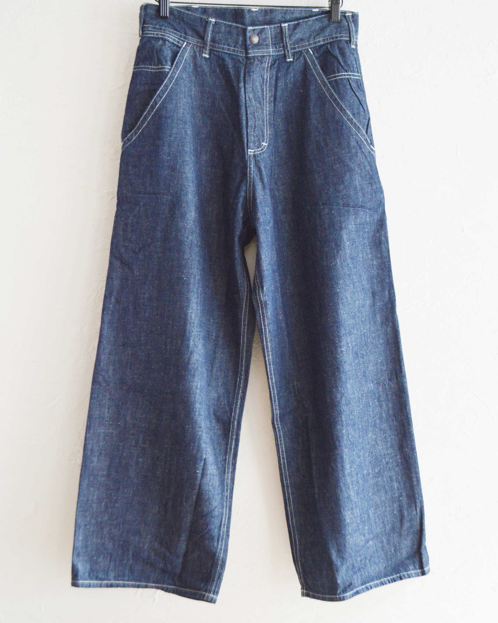 IMPRESTORE インプレストア / BIFF-6.5oz ビフ | Painter pants 6.5oz selvede denim ペインターパンツ (Blue Denim Onewash ブルーデニムワンウォッシュ)