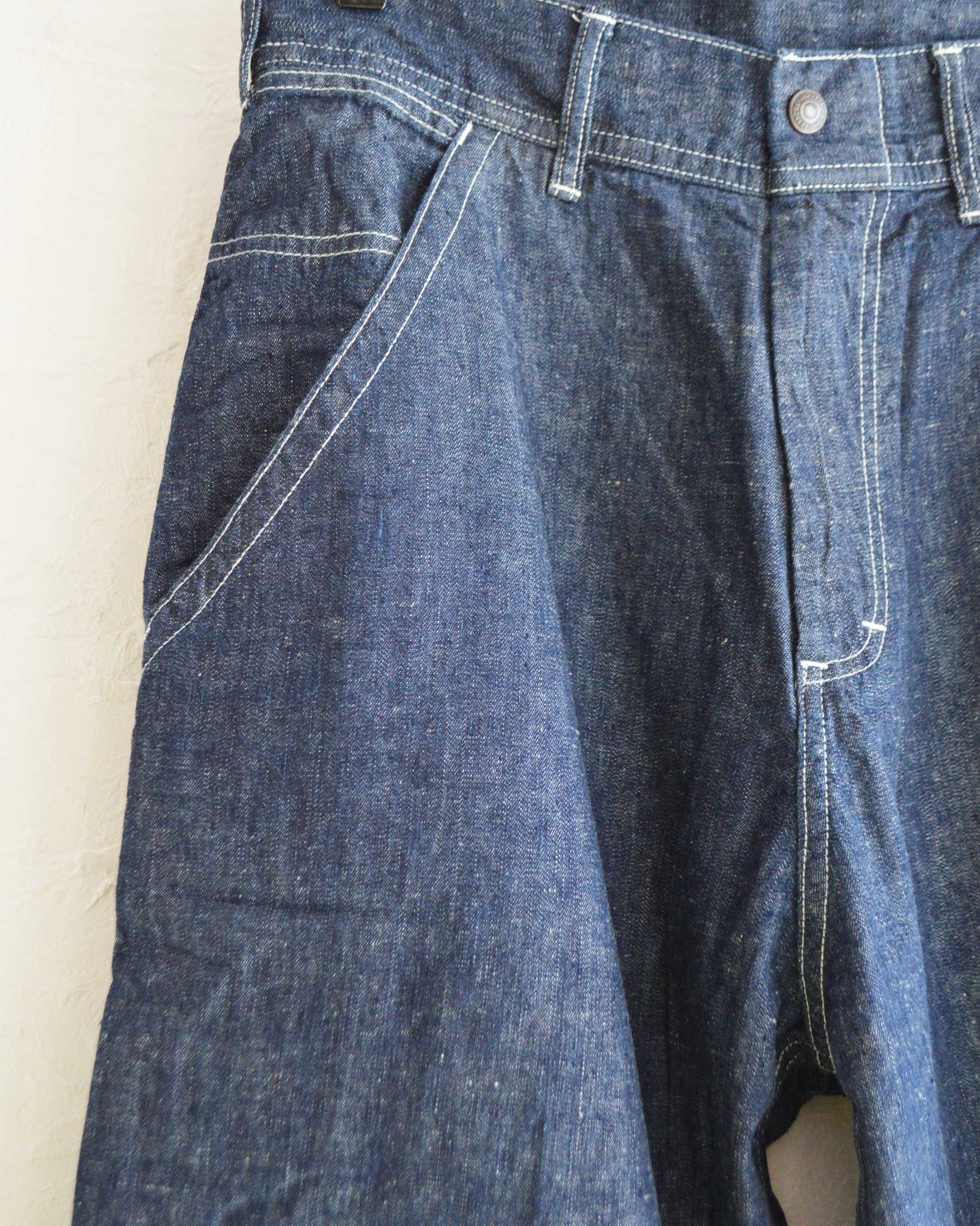 IMPRESTORE インプレストア / BIFF-6.5oz ビフ | Painter pants 6.5oz selvede denim ペインターパンツ (Blue Denim Onewash ブルーデニムワンウォッシュ)
