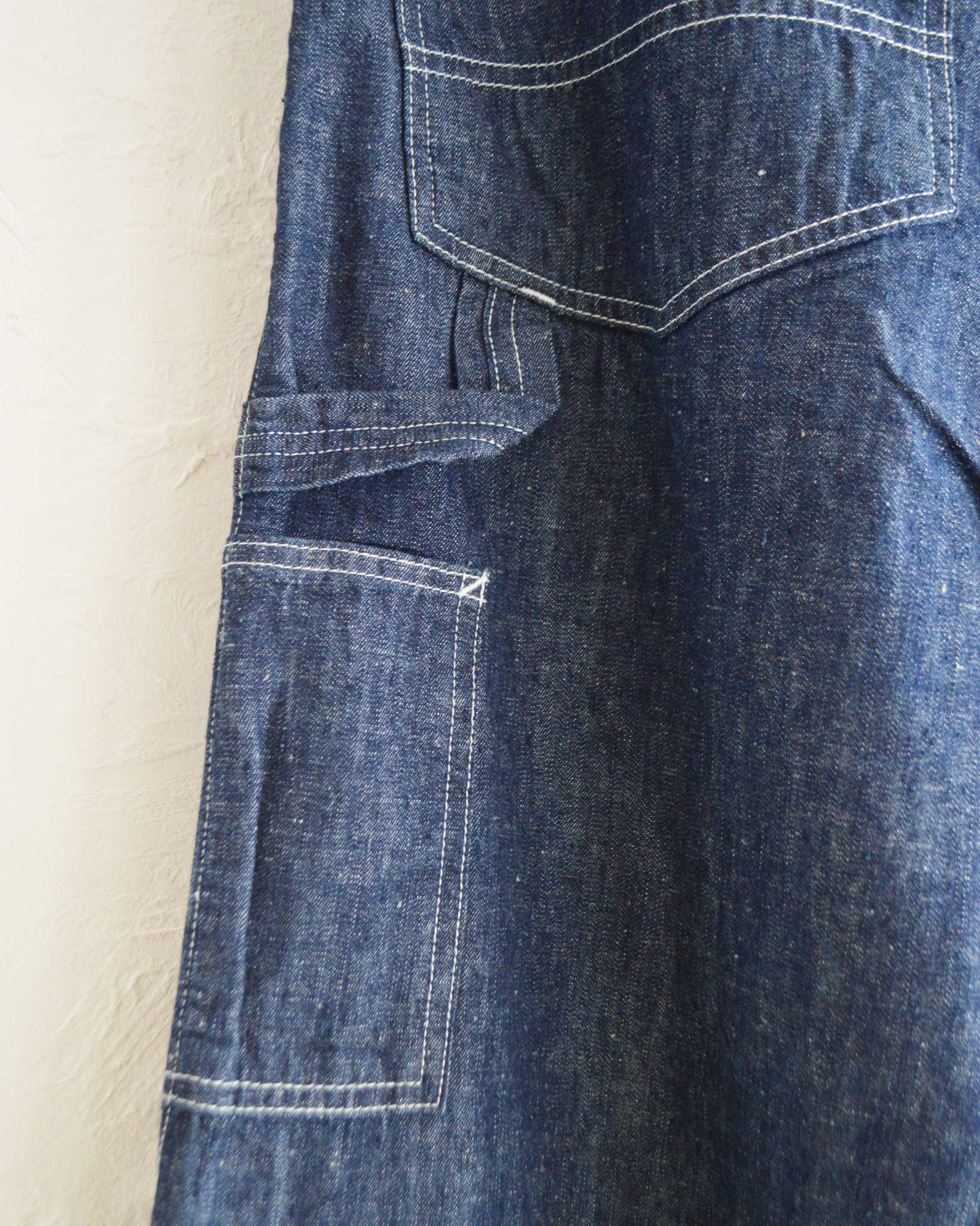 IMPRESTORE インプレストア / BIFF-6.5oz ビフ | Painter pants 6.5oz selvede denim ペインターパンツ (Blue Denim Onewash ブルーデニムワンウォッシュ)