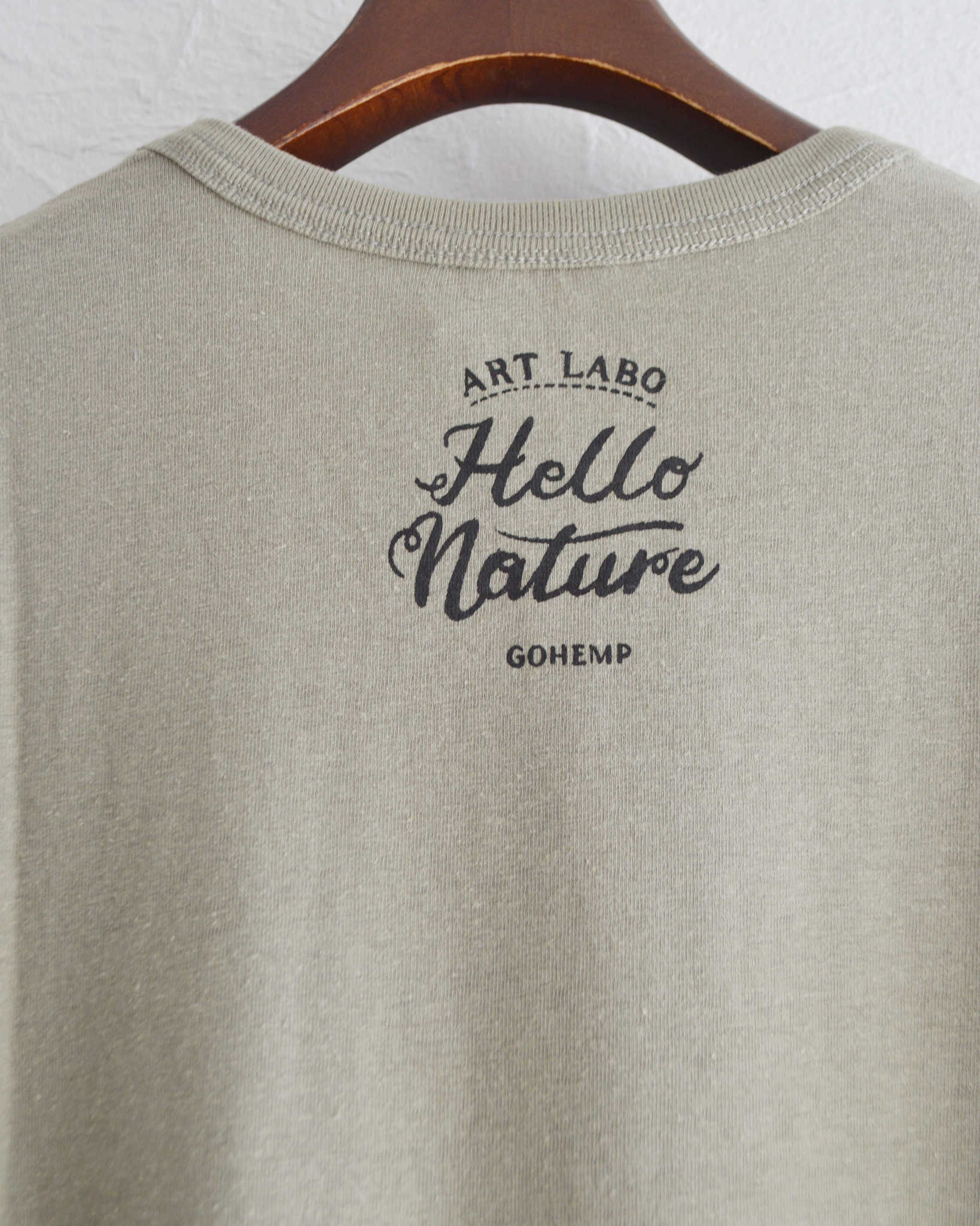GOHEMP ゴーヘンプ / 麻奉納祭 BASIC S/SL TEE アサホウノウサイベーシックティー (SAND STONE サンドストーン)
