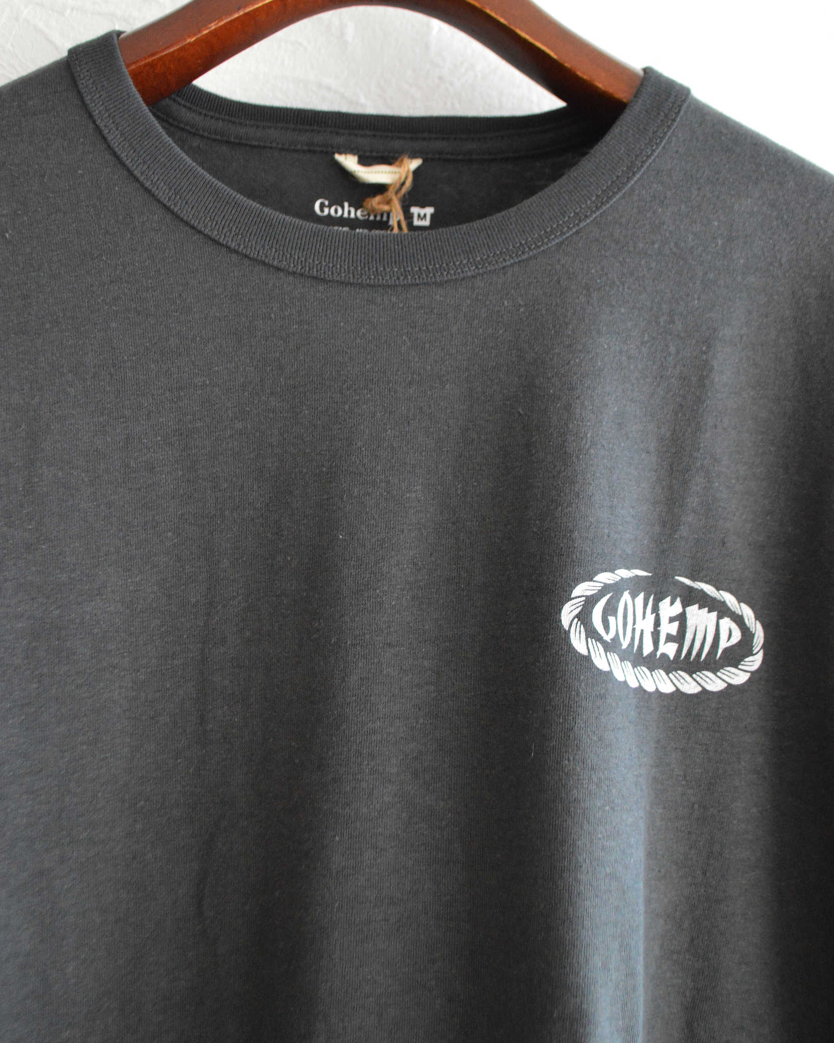 GOHEMP ゴーヘンプ / 日本伝統大麻WIDE FITS TEE ワイドフィットティー (GUNMETAL GRAY ガンメタルグレー)