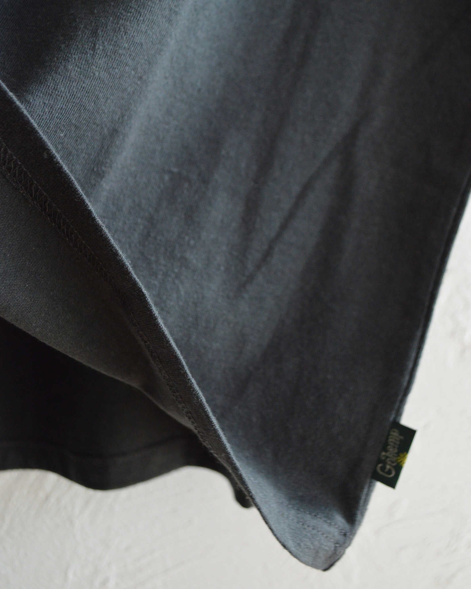GOHEMP ゴーヘンプ / 日本伝統大麻WIDE FITS TEE ワイドフィットティー (GUNMETAL GRAY ガンメタルグレー)