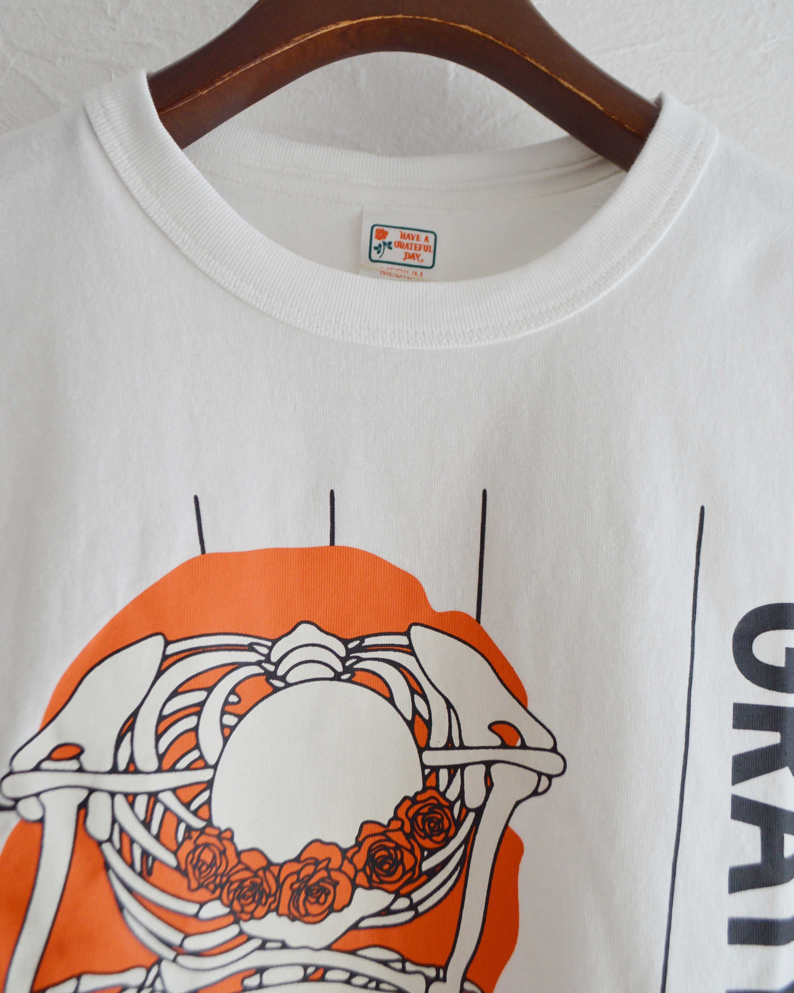 HAVE A GRATEFUL DAY ハブアグレイトフルデイ / T-SHIRT -TRUE ティーシャツトゥルー (WHITE ホワイト)