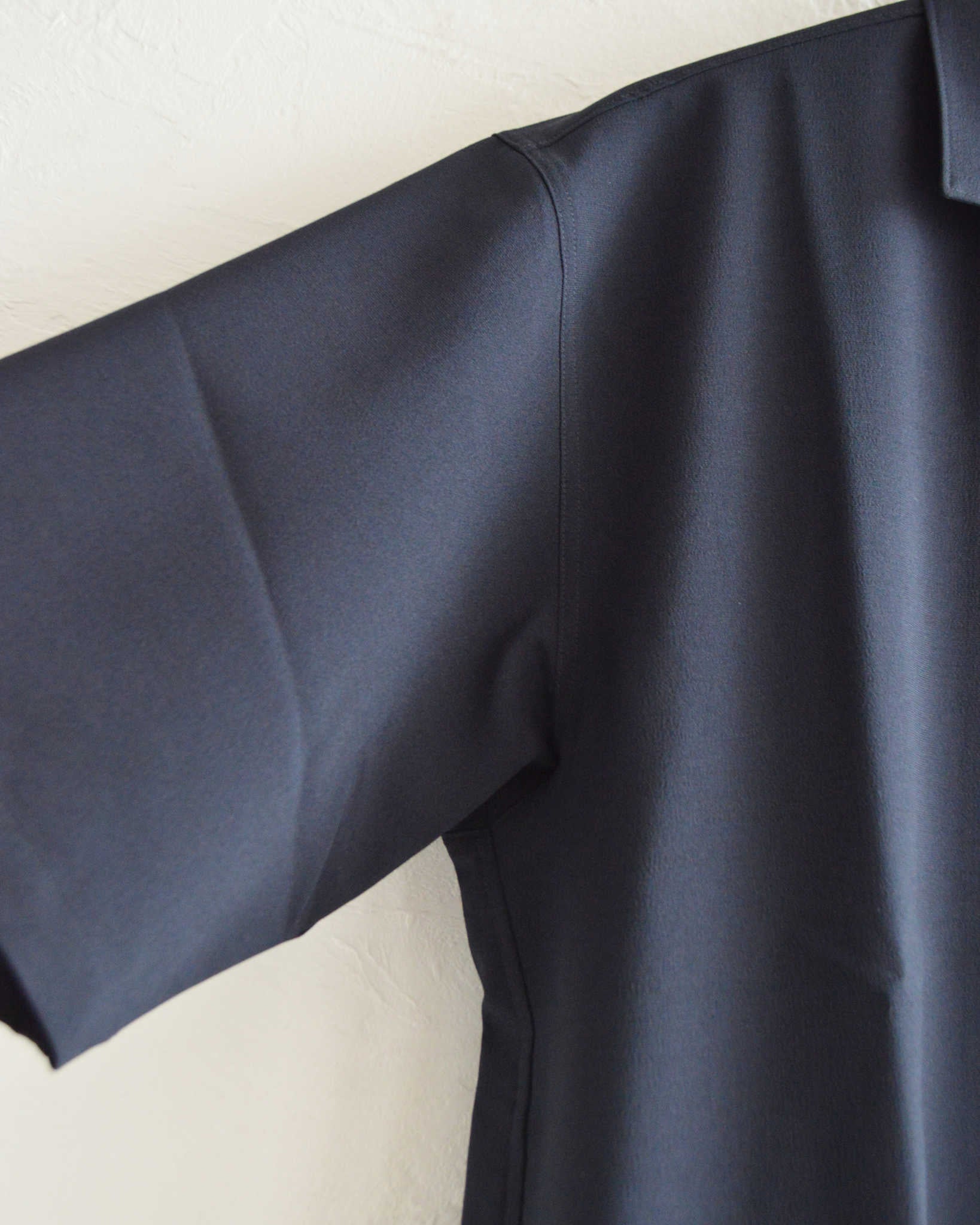 LAMOND ラモンド / SHARI SHIRTS シャリシャツ (NAVY BLACK ネイビーブラック)