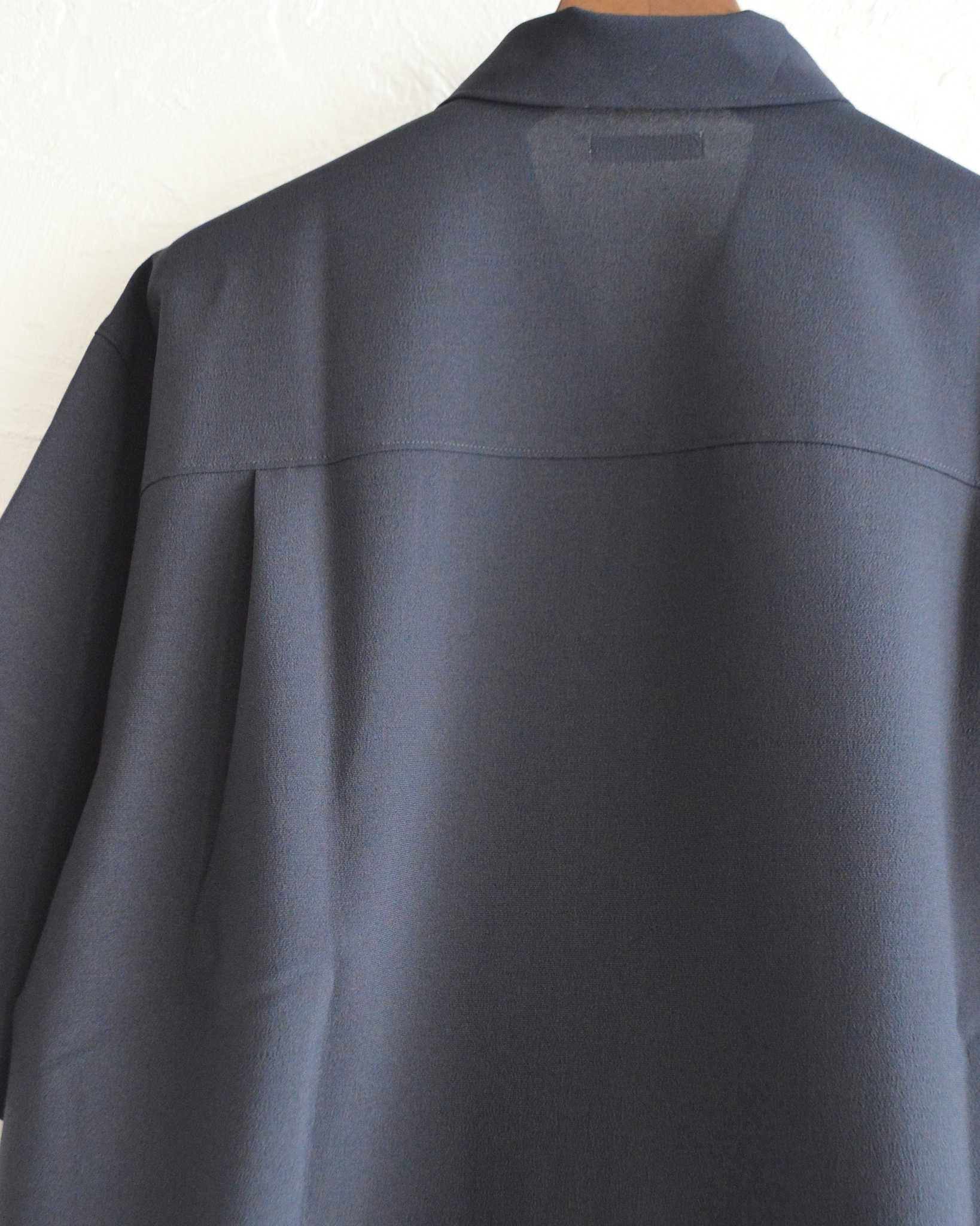 LAMOND ラモンド / SHARI SHIRTS シャリシャツ (NAVY BLACK ネイビーブラック)
