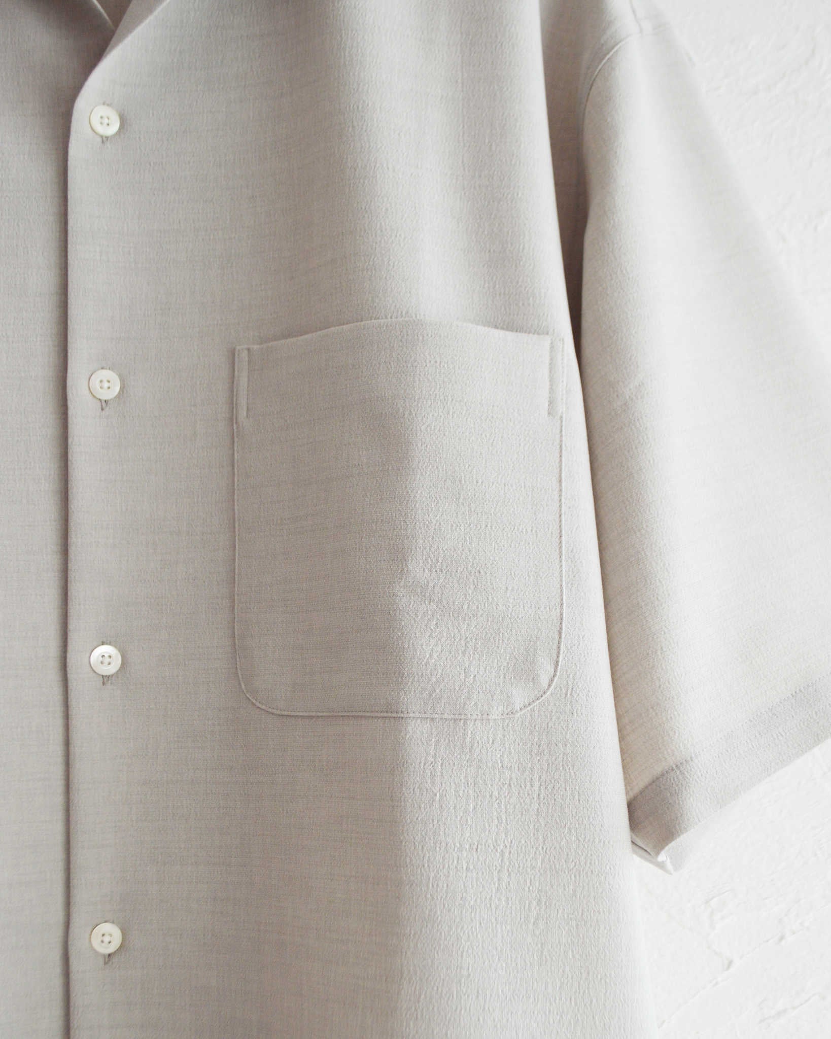 LAMOND ラモンド / SHARI SHIRTS シャリシャツ (ASH GRAY アッシュグレー)