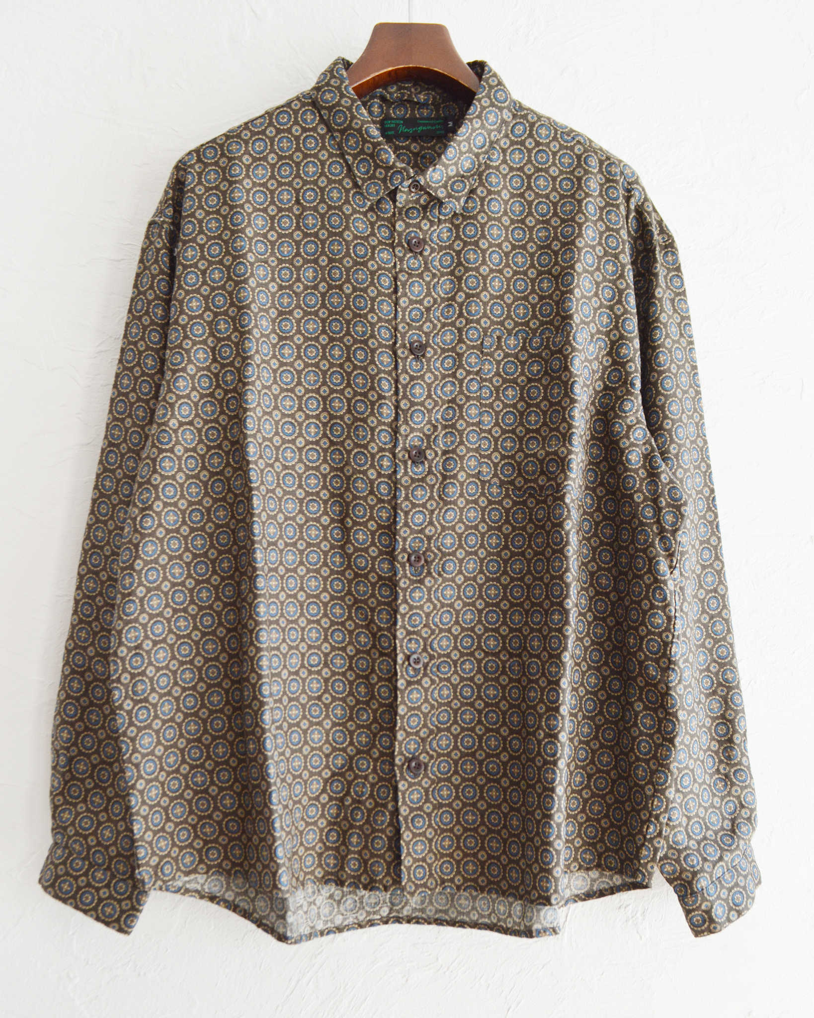 Nasngwam. ナスングワム / CREST SHIRTS クレストシャツ (BLACK ブラック)